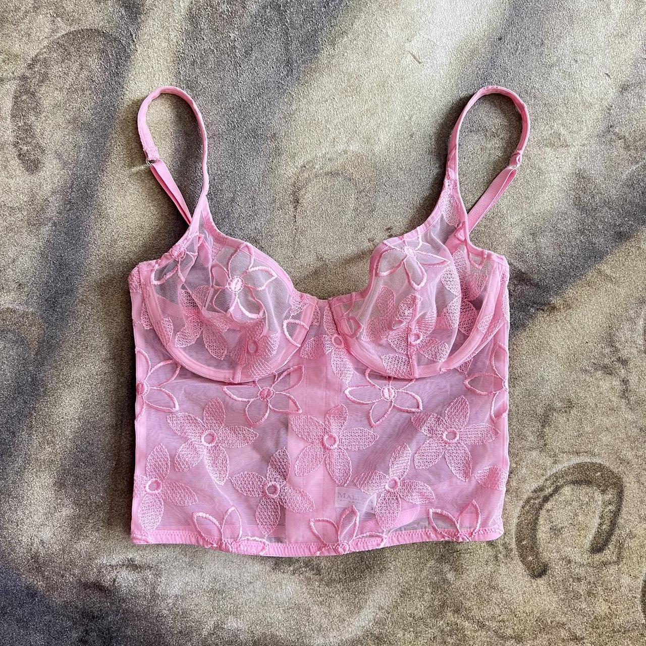 La Perla Women's Pink Vest | Depop