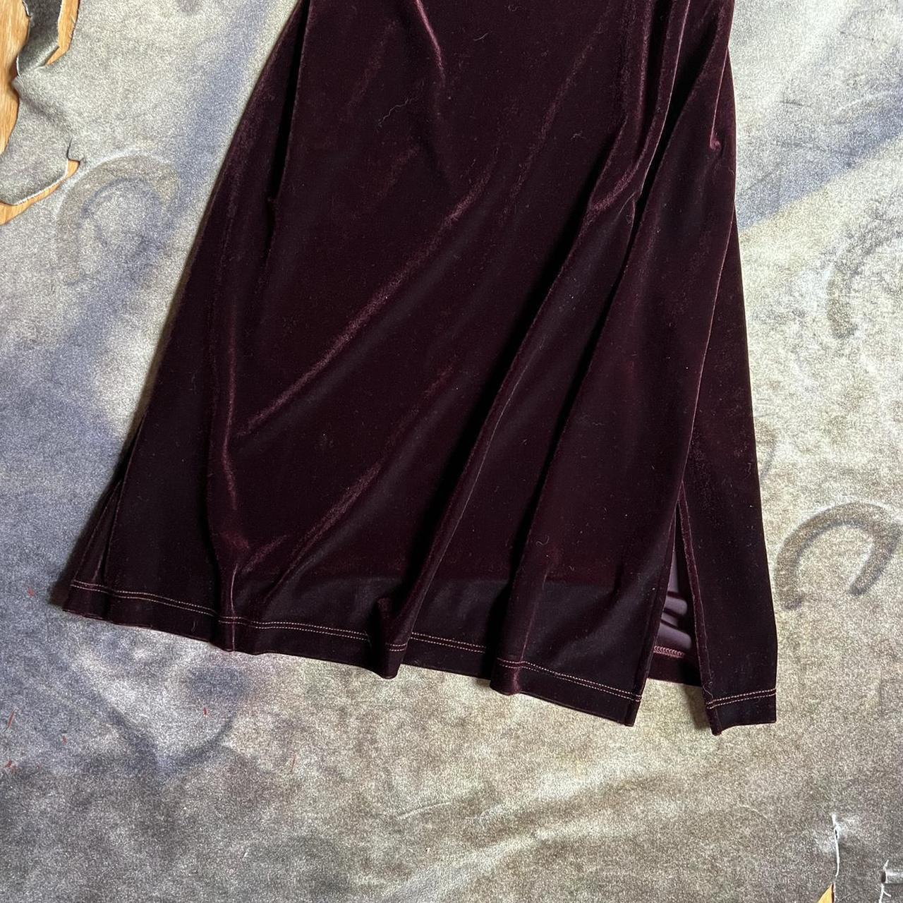 Romantic Gothy red velvet dress by BCBG maxazria