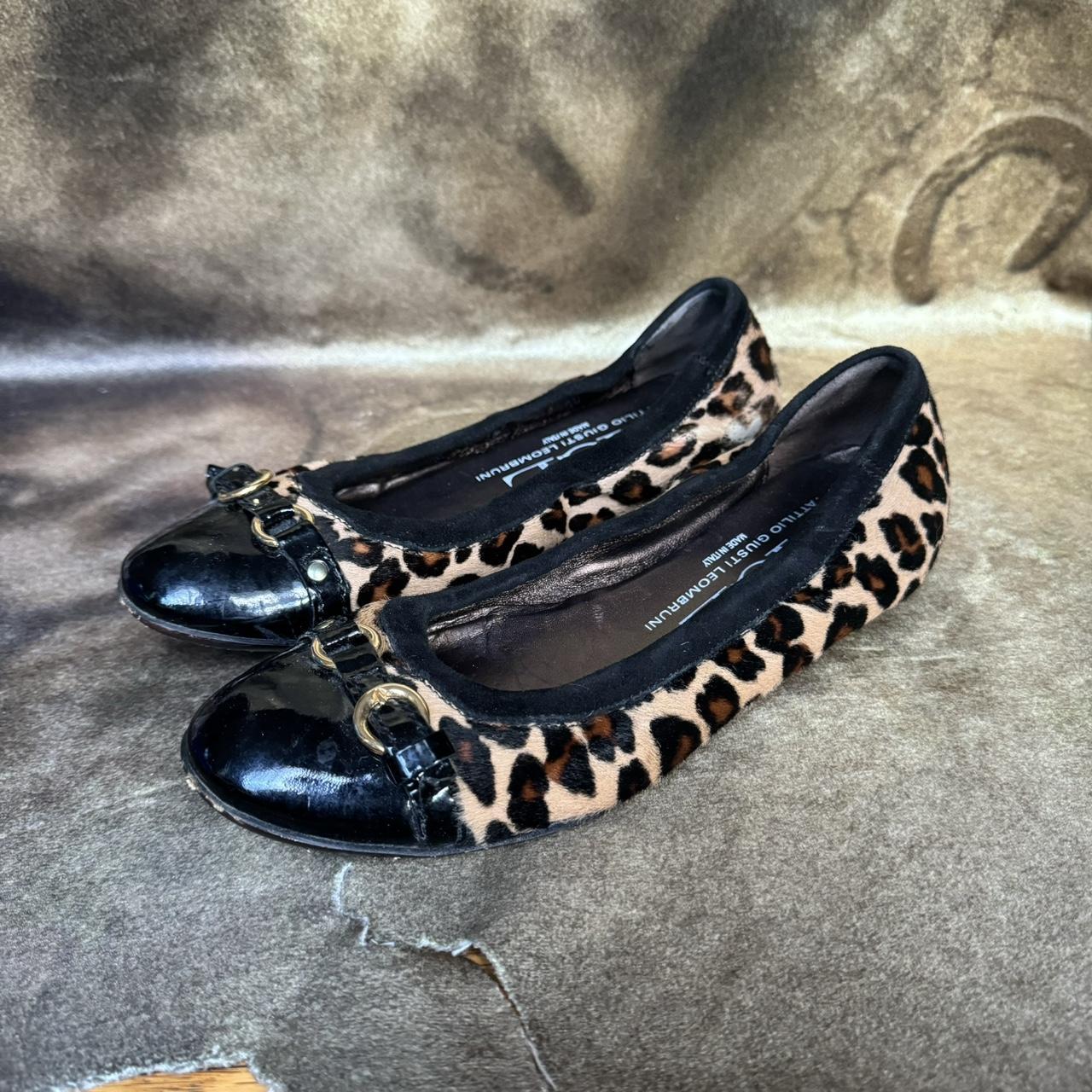 agl mob wife leopard ballet flats sz 36.5 Some wear Depop