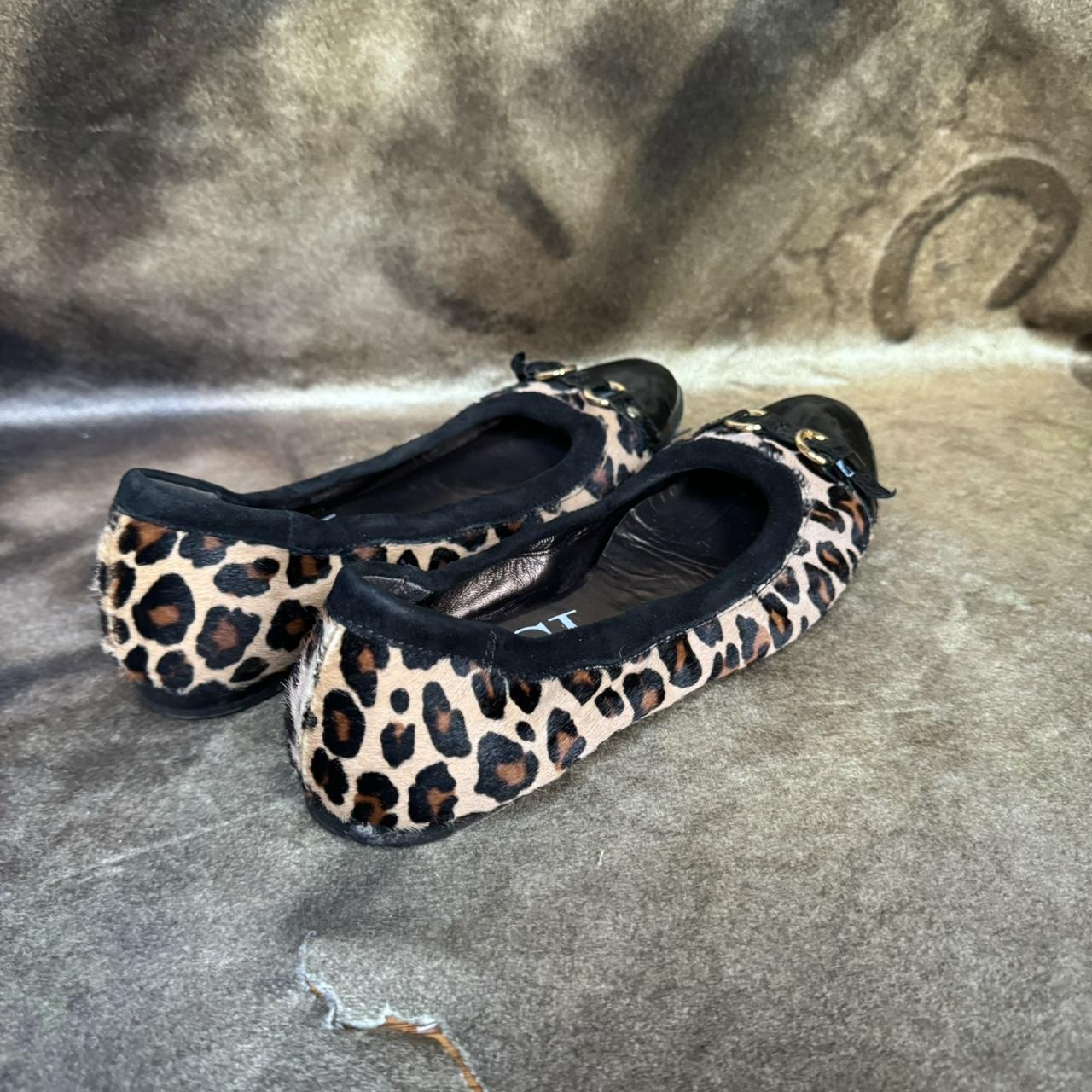 agl mob wife leopard ballet flats sz 36.5 Some wear Depop