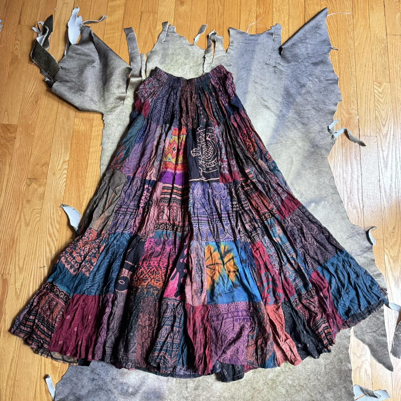 90s hotsell rayon skirt