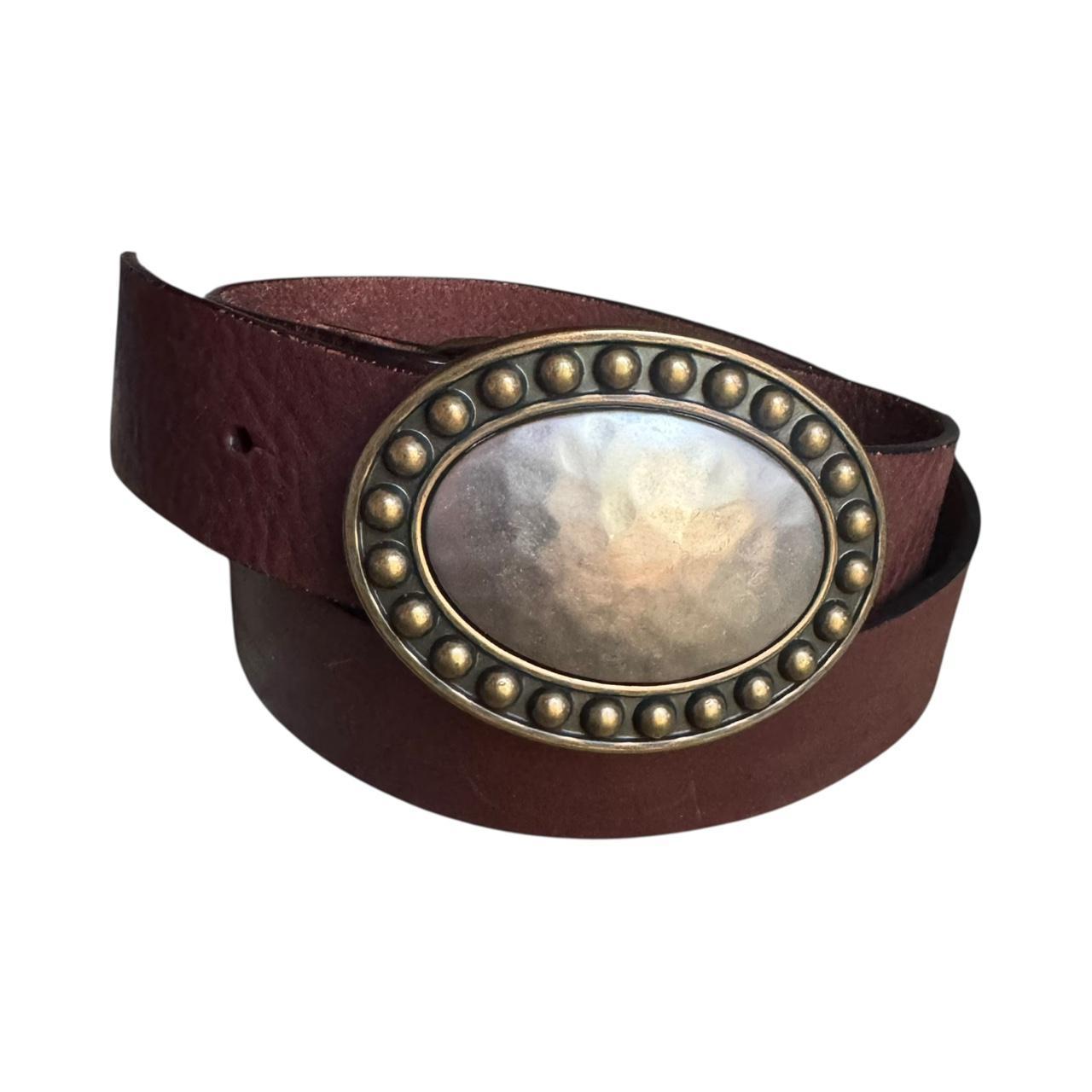Fossil Women's Belt - Brown/Burgundy – Y2K wester… - image 1