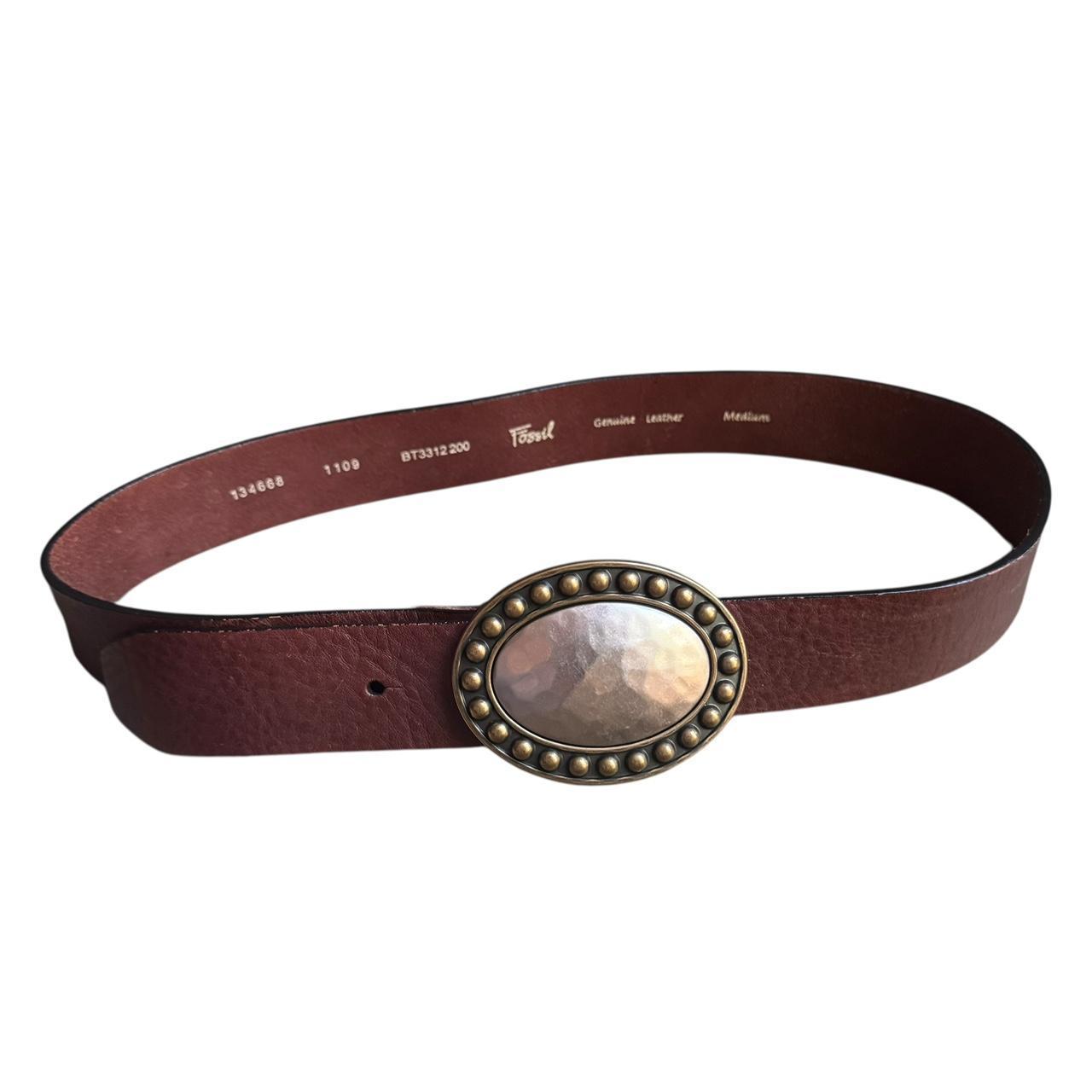 Fossil Women's Belt - Brown/Burgundy – Y2K wester… - image 2