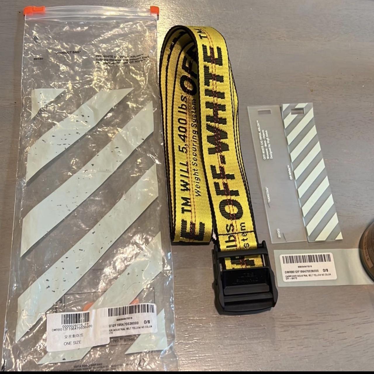 OFF-WHITE industrial belt Selling an OFF-WHITE... - Depop