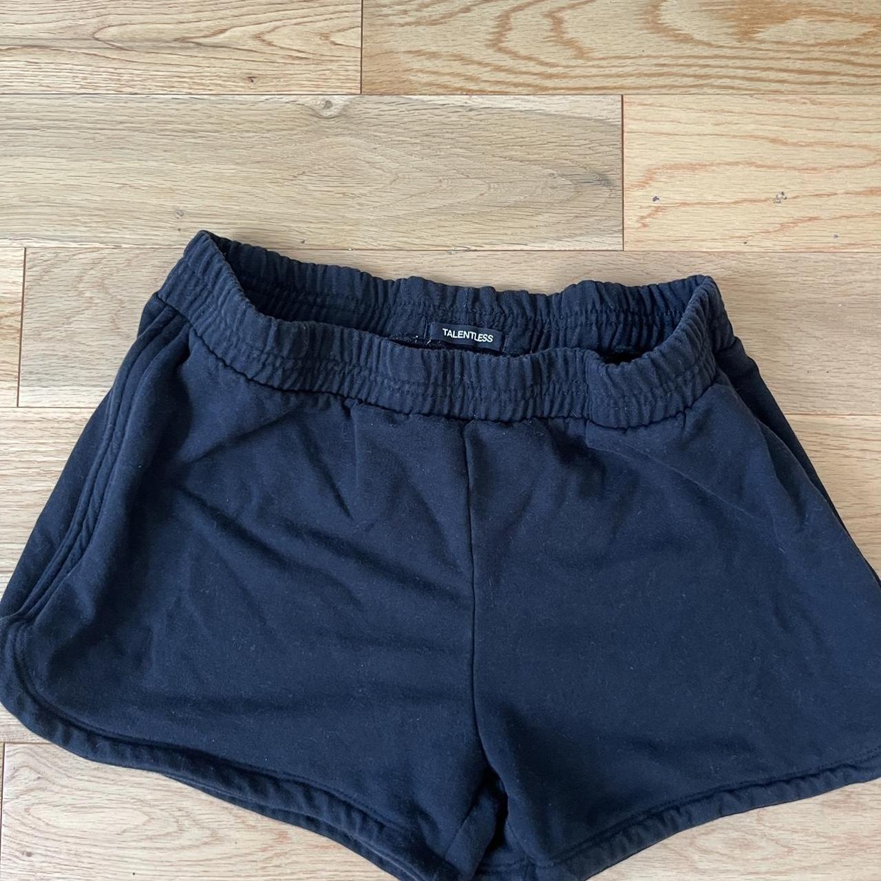 Talentless black comfy shorts, size medium - Depop