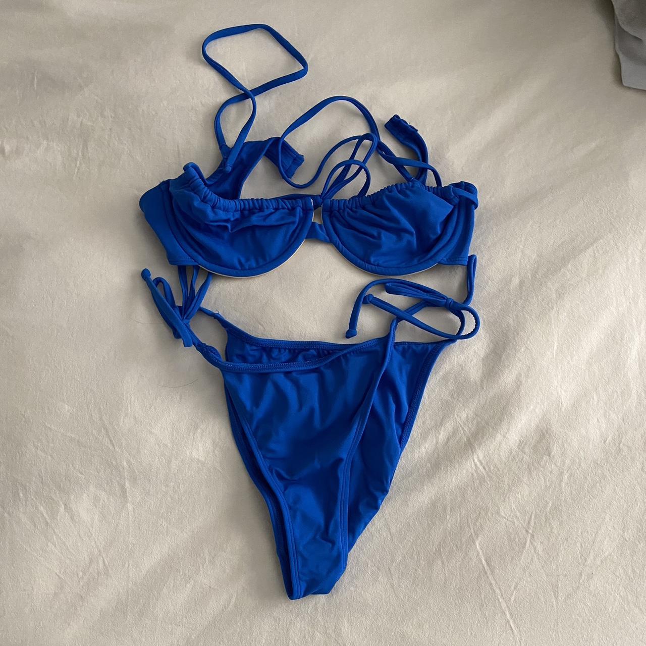 PacSun Women's Blue Bikinis-and-tankini-sets | Depop