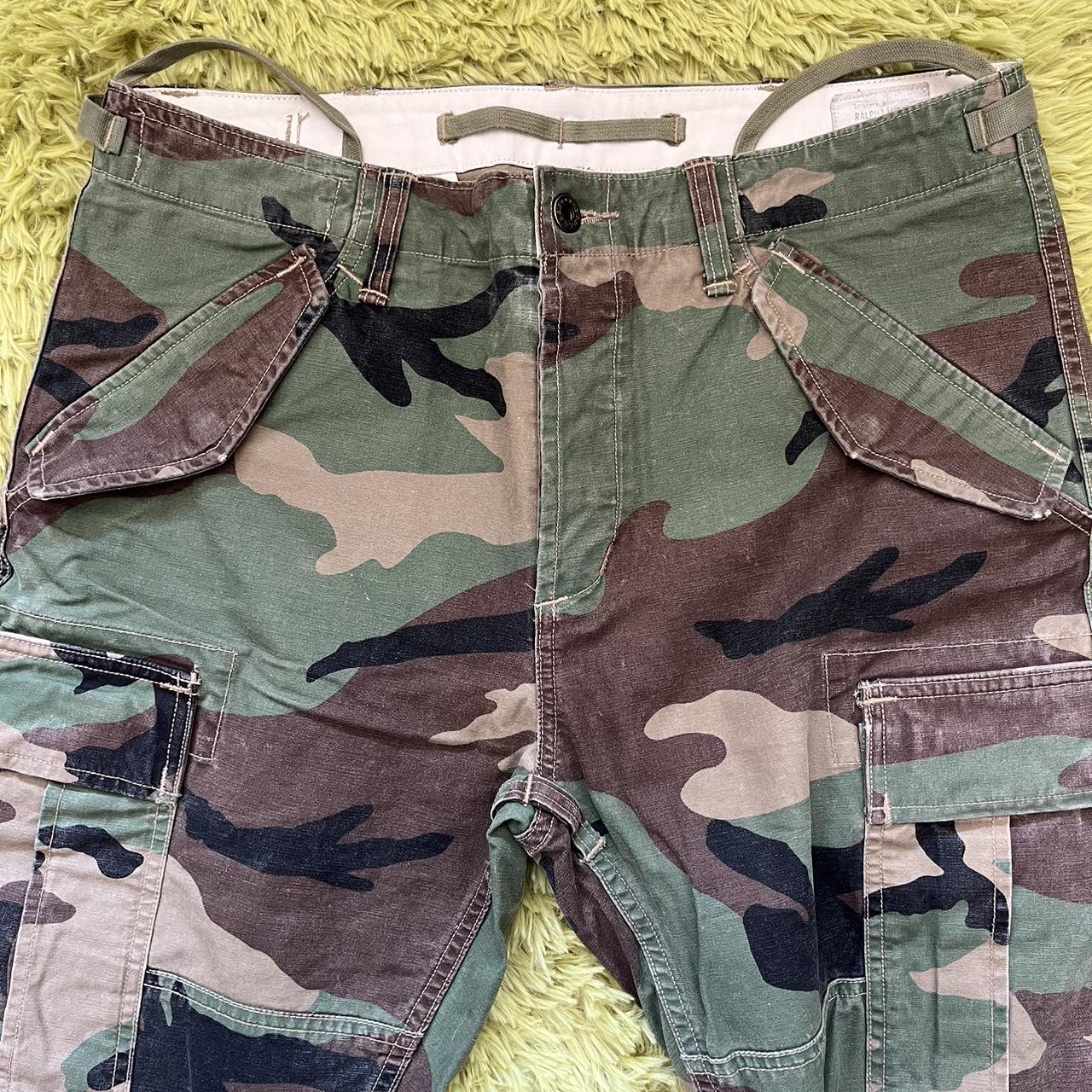 Polo Ralph Lauren Camo Cargo Pants Vintage Size... - Depop