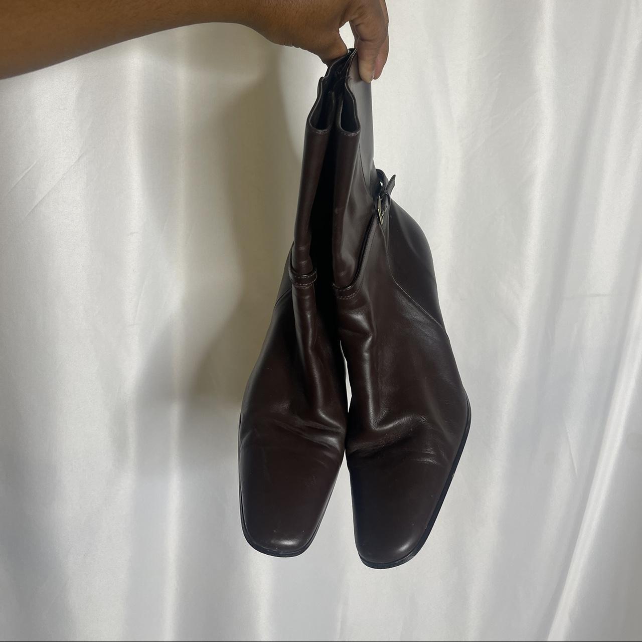 1490 ripple leather high boots