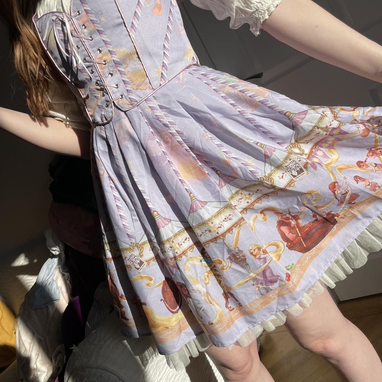 Tangled Rapunzel Disney Bound Dress Fits Comes Depop