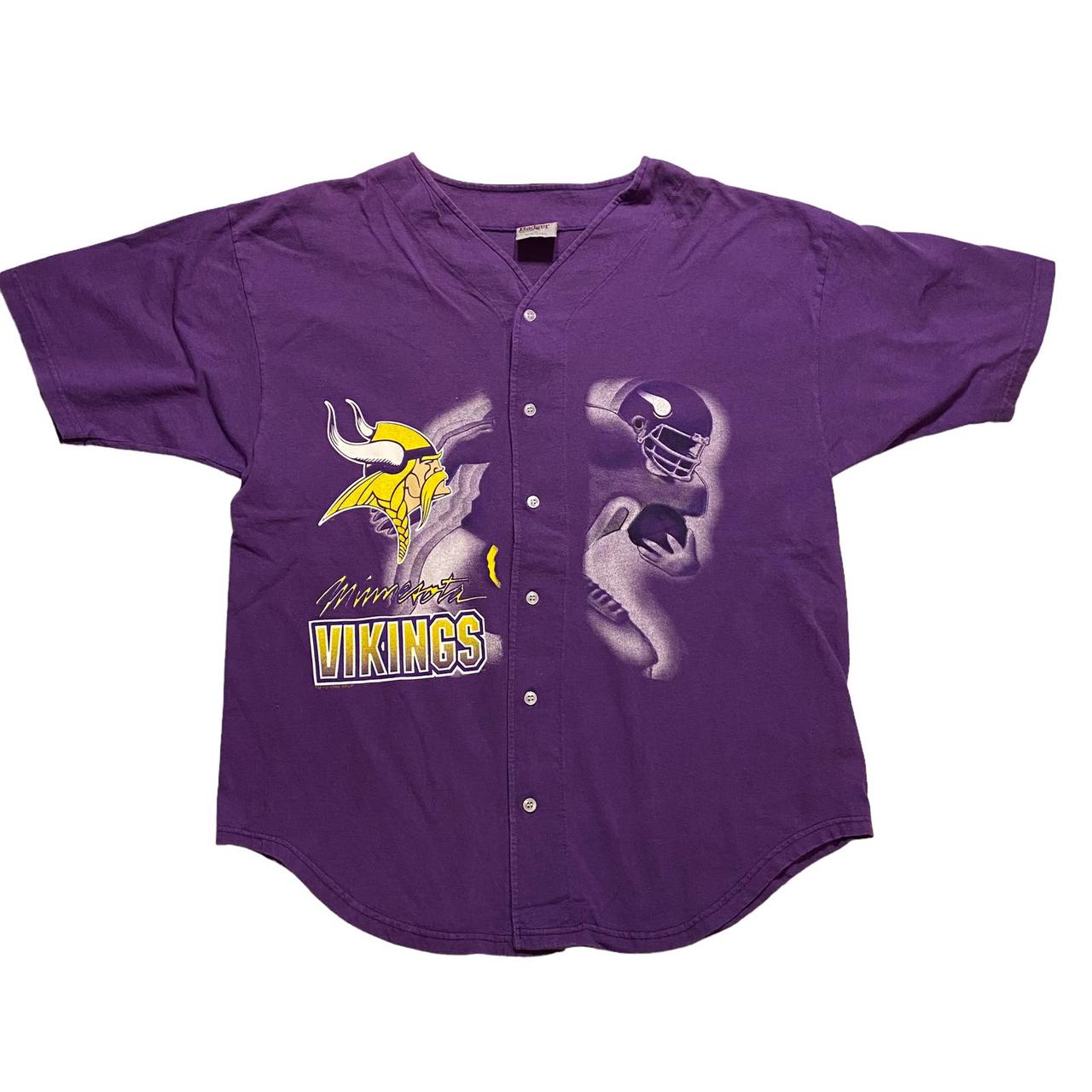 Minnesota Vikings Baseball T-Shirt -FREE SHIPPING - Depop