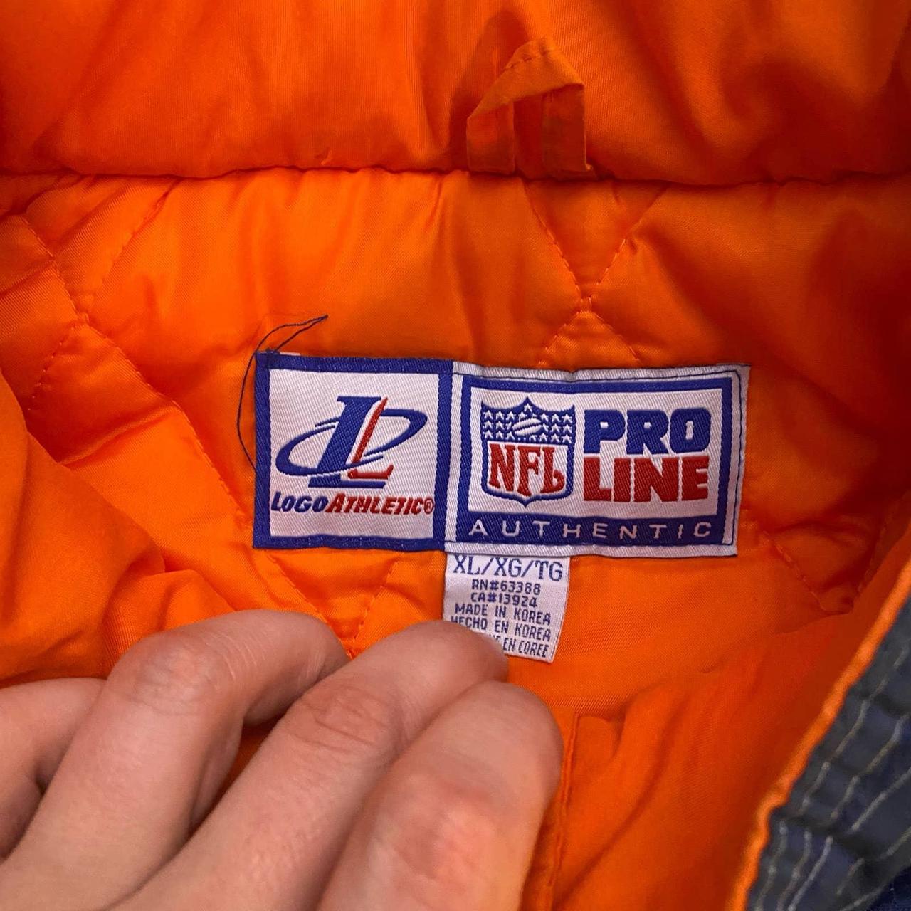 VINTAGE MIGHTY-MAC NFL DENVER BRONCOS PUFFER JACKET - Depop