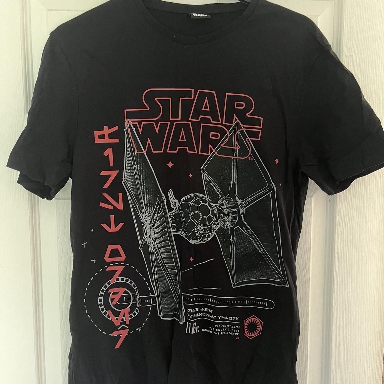 Star Wars Tie Fighter T-Shirt. Black Tee with a... - Depop