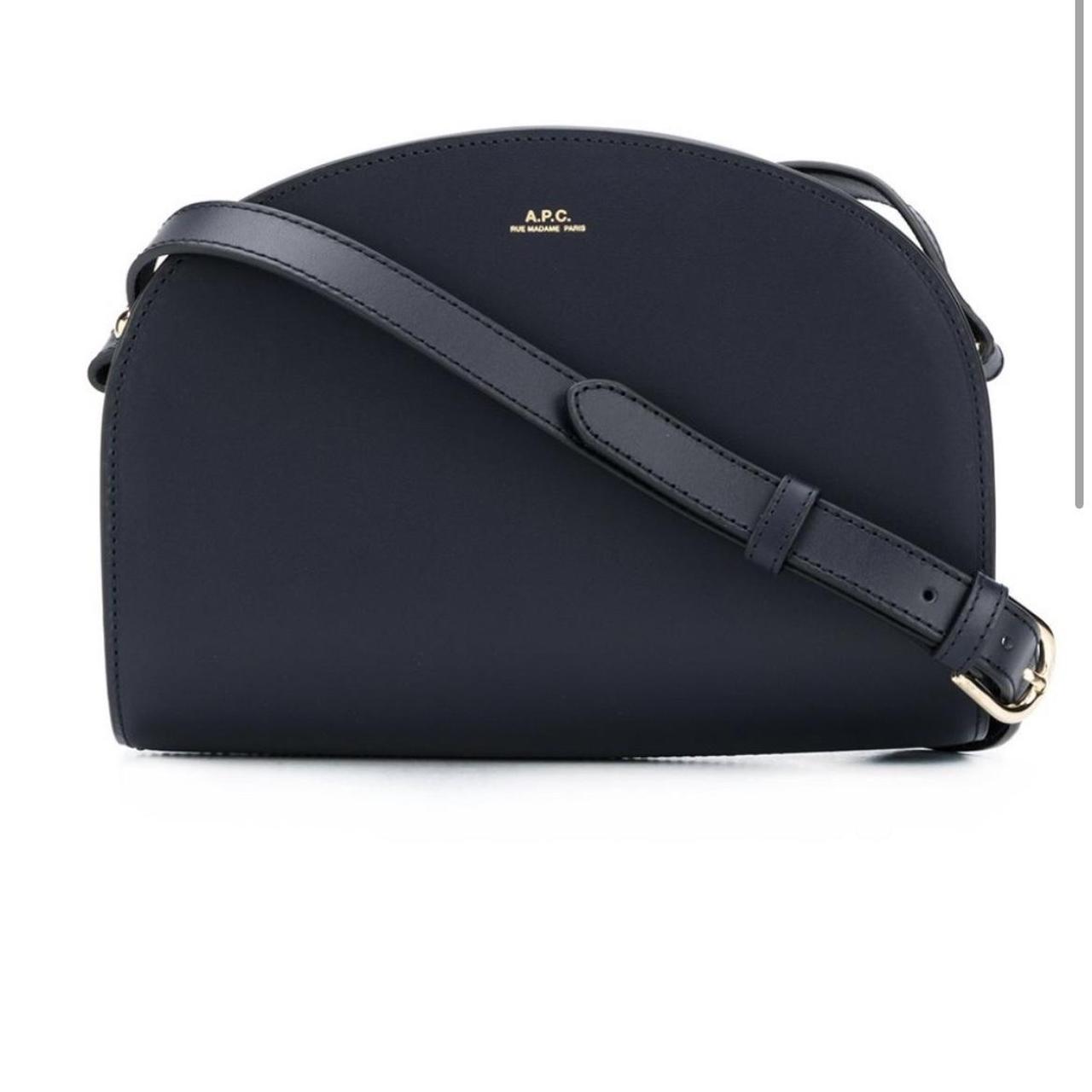 APC bag navy, great condition gold details Depop