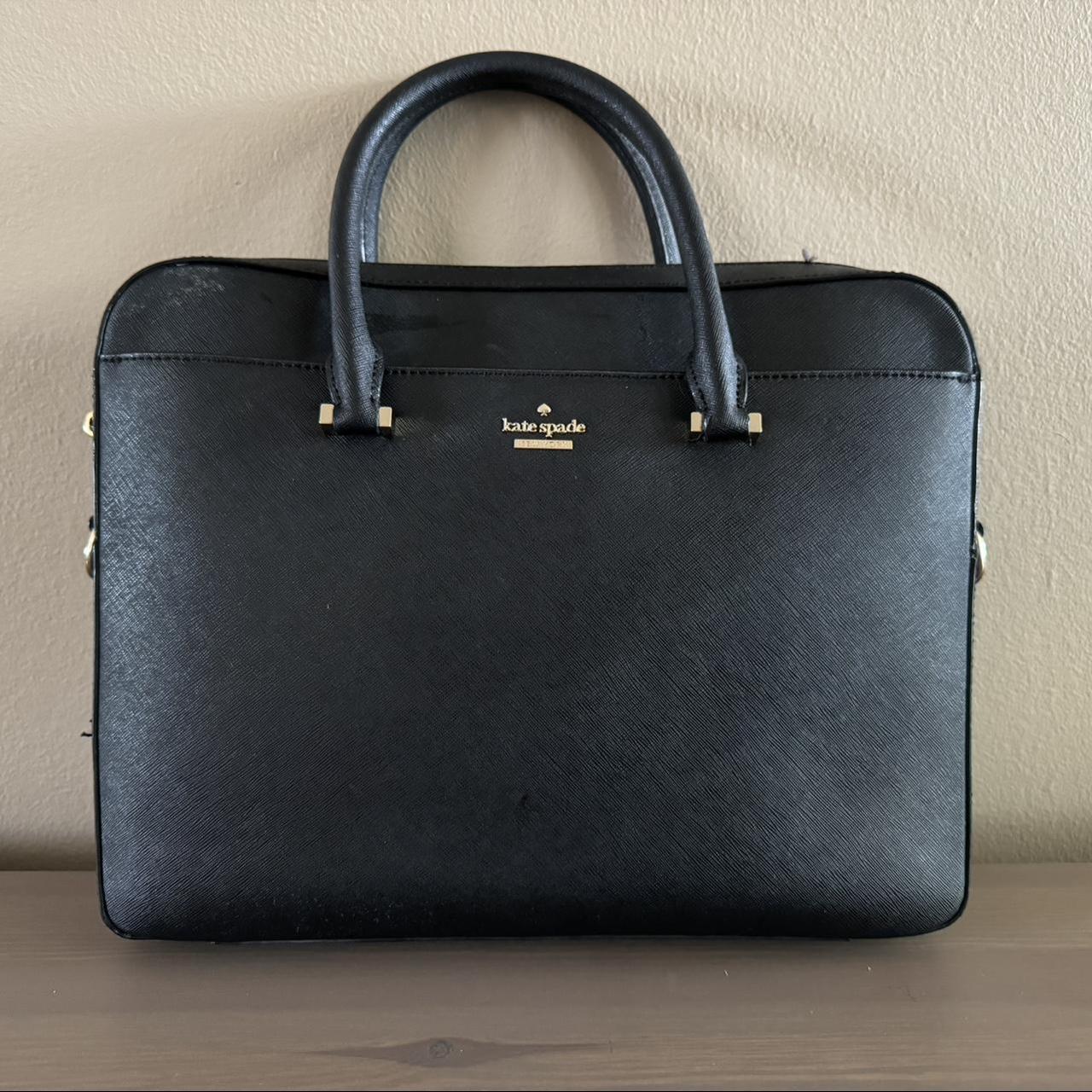 Kate Spade 13” Laptop Case Bag Briefcase in Black... - Depop