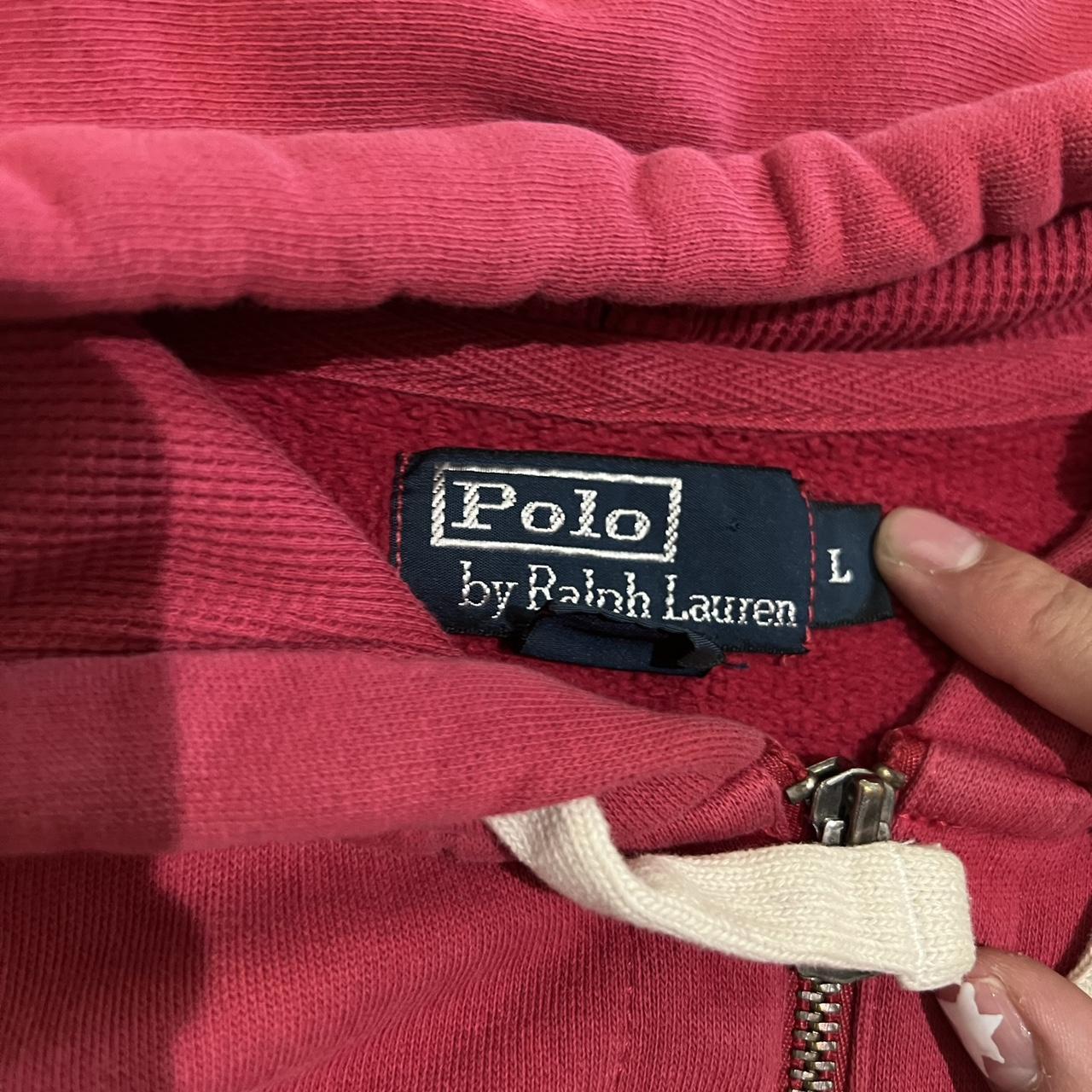 Red polo zip up Size L #polo #ralphlauren #zipul... - Depop