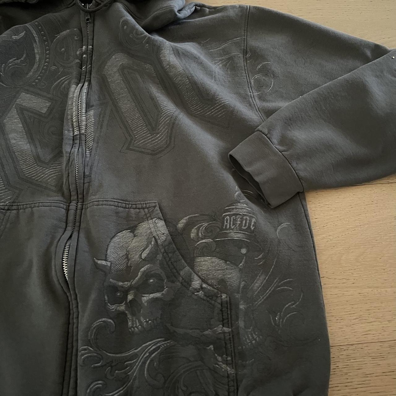 Y2K AC/DC zip up hoodie Size:M/L (no size... - Depop
