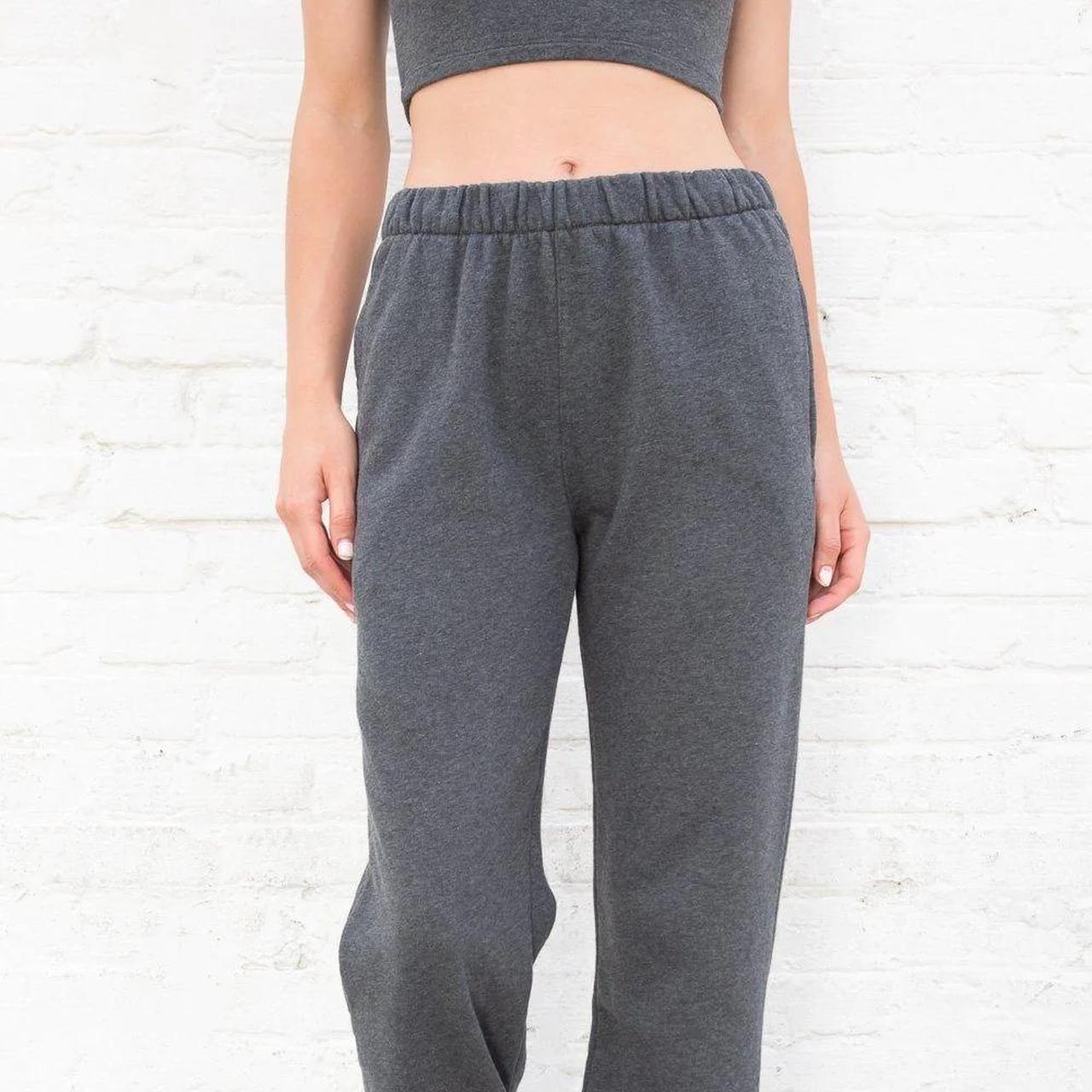 Brandy Melville Gray Rosa Sweatpants Depop   P0 