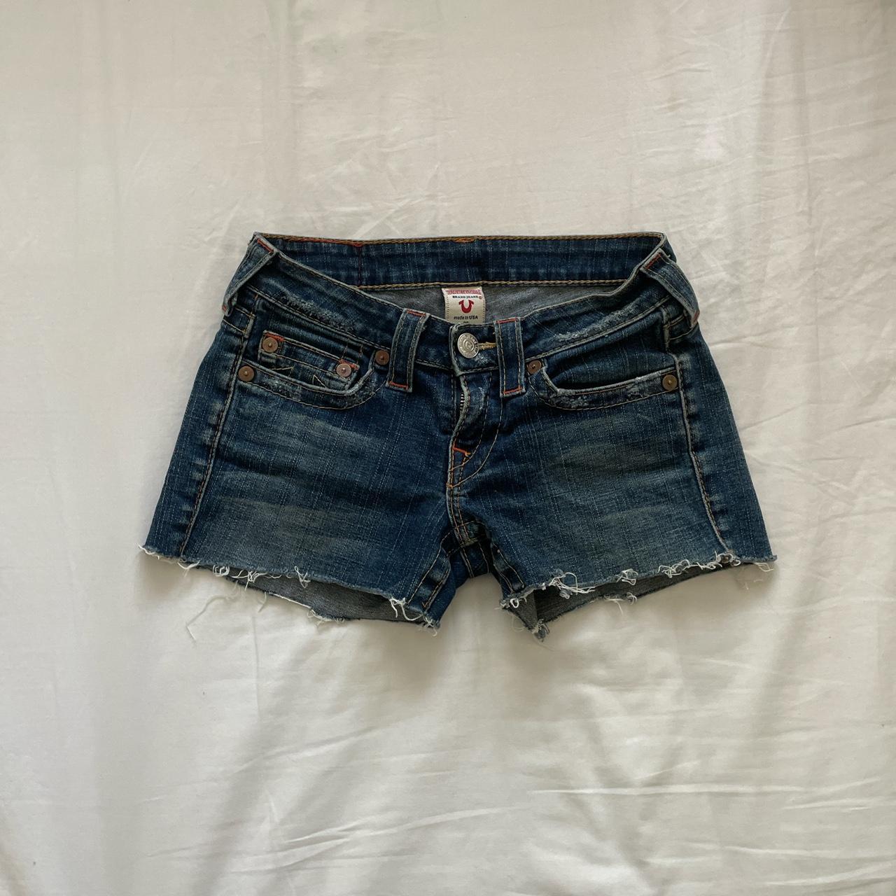 Red true cheap religion shorts womens