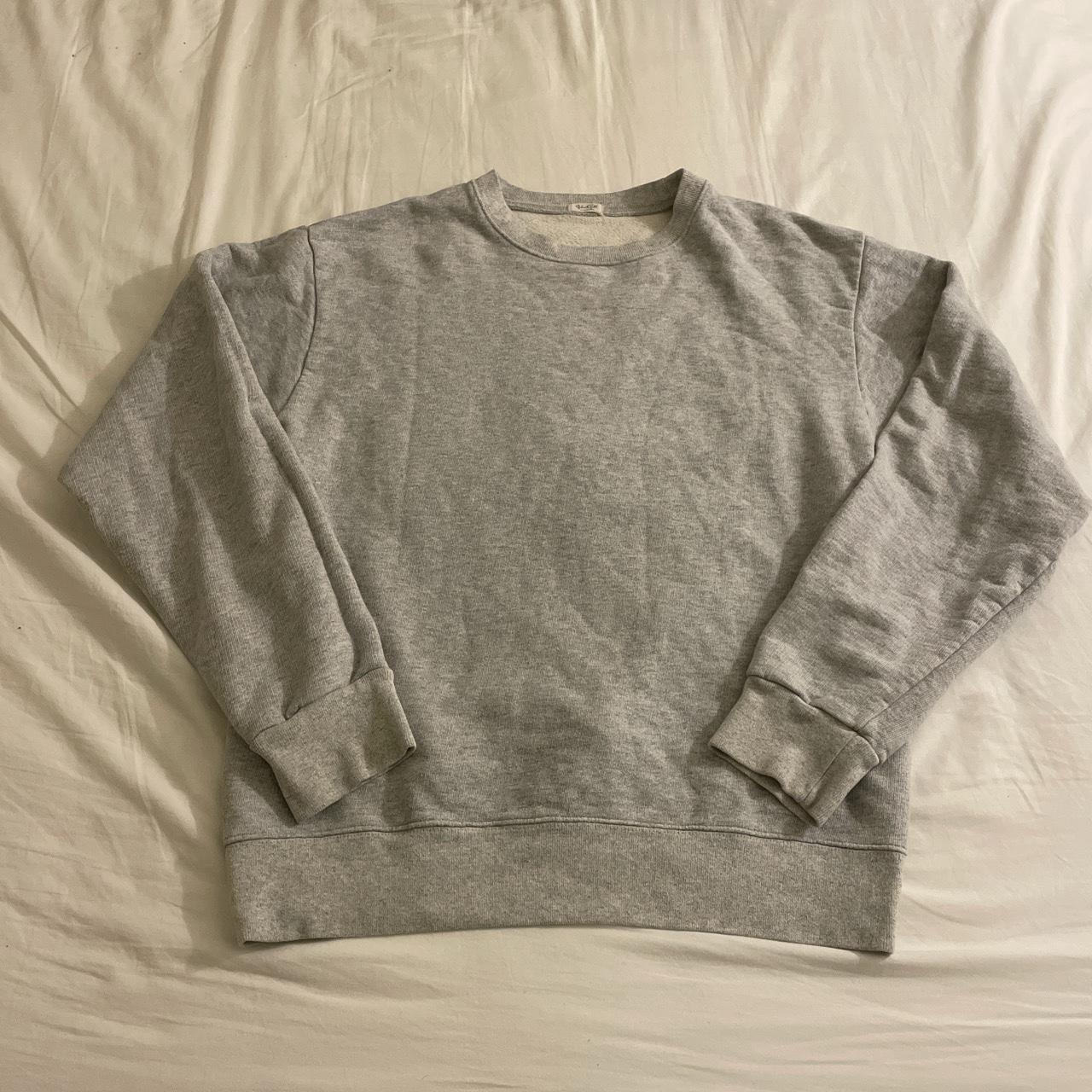 Brandy Melville Oversized Erica Gray Crewneck ~... - Depop