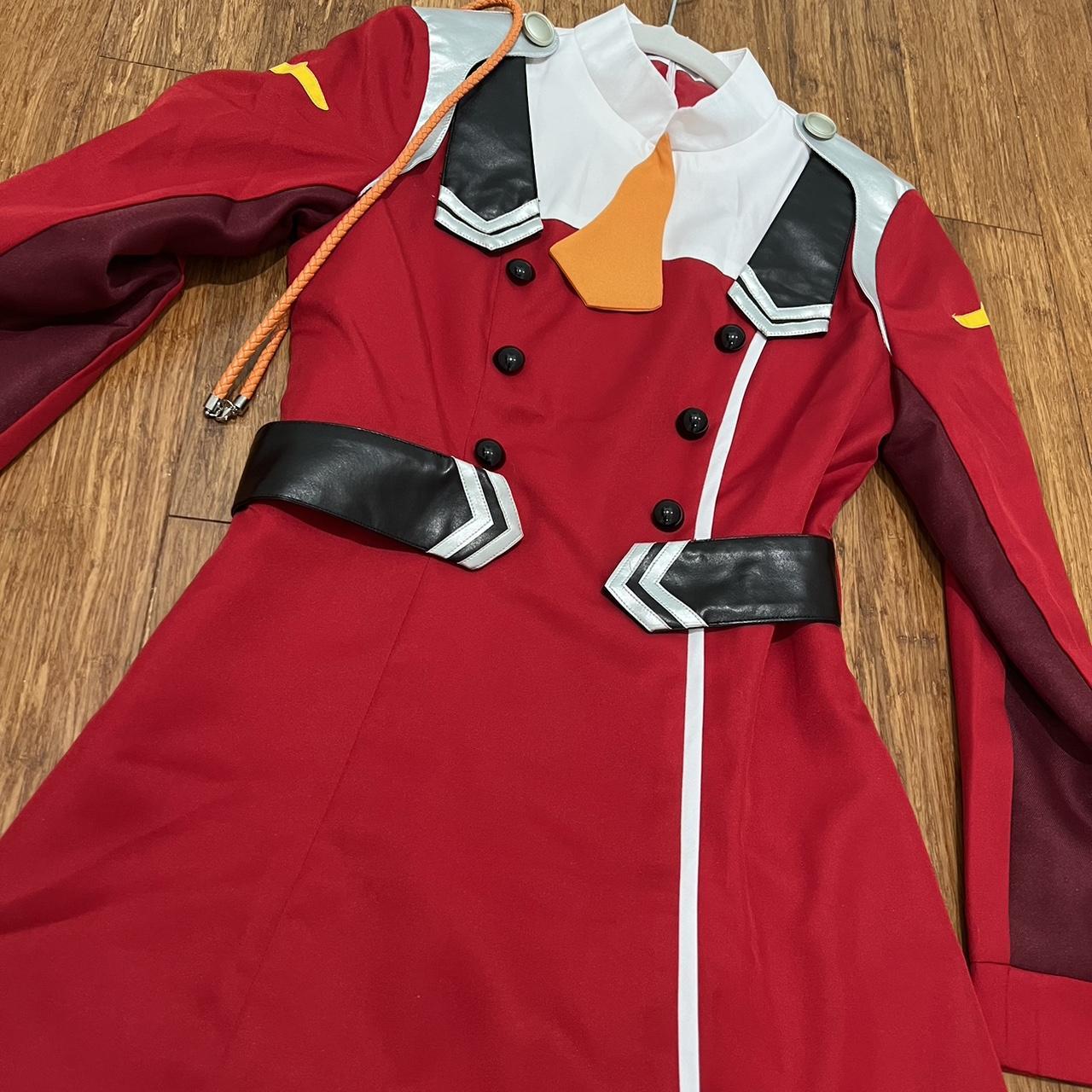 zero two darling in the franxx anime cosplay/costume... - Depop