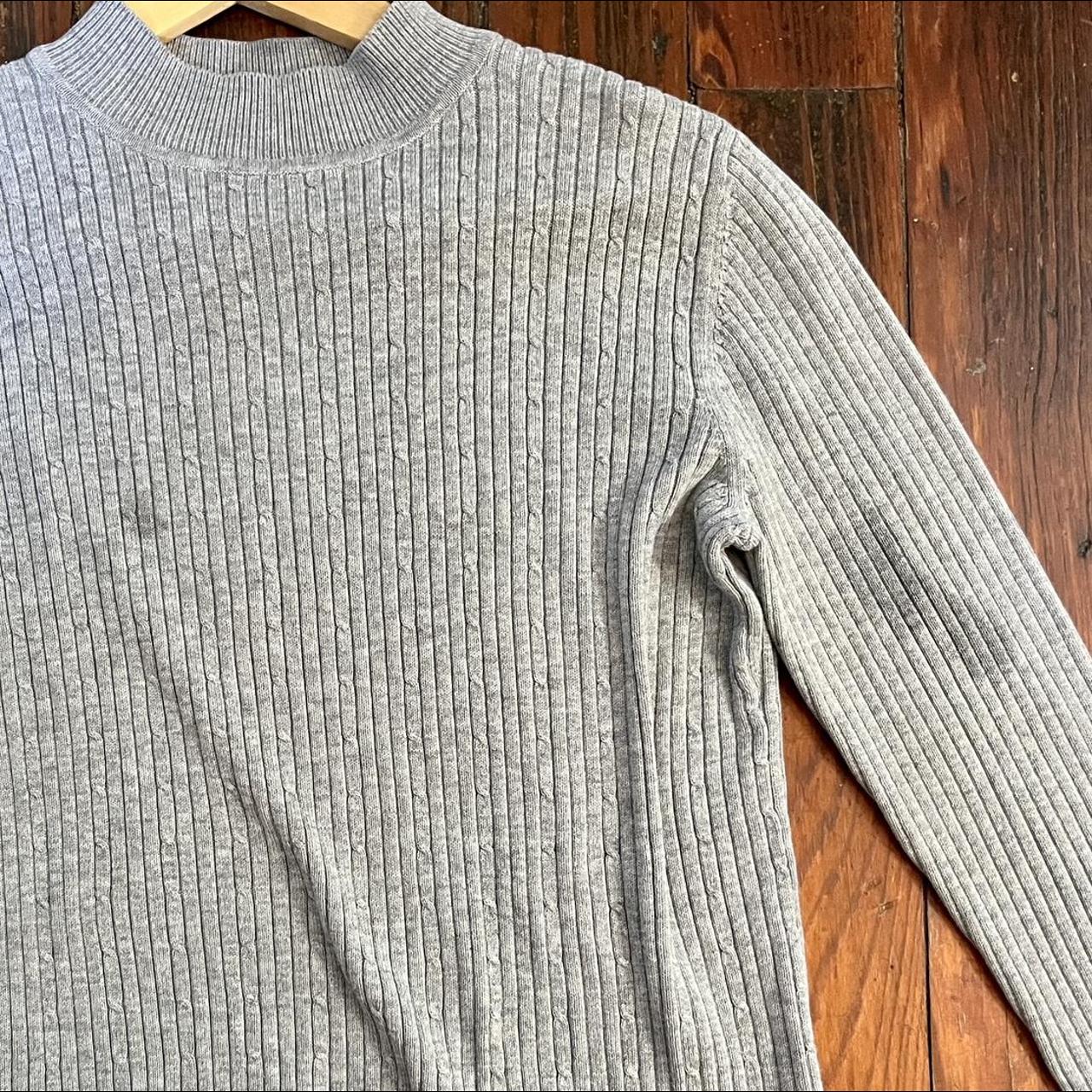 Grey sweater Brand is Laura Scott. Tag says medium... - Depop