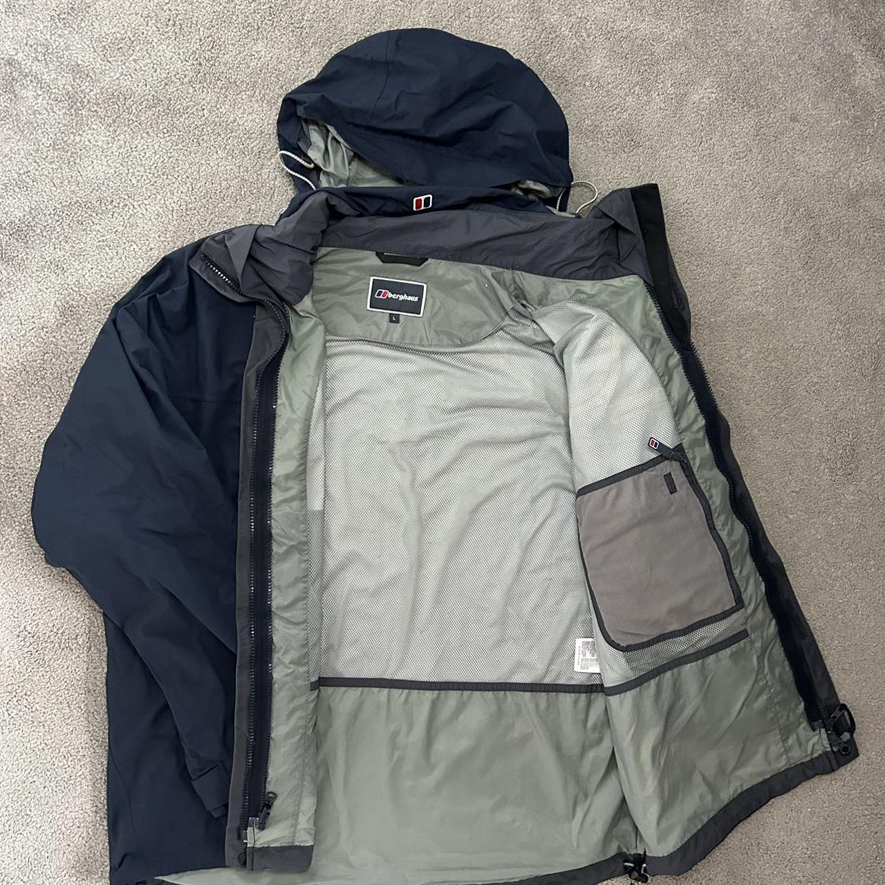 Men’s Navy Berghaus Aquafoil Full Zip Waterproof,... - Depop