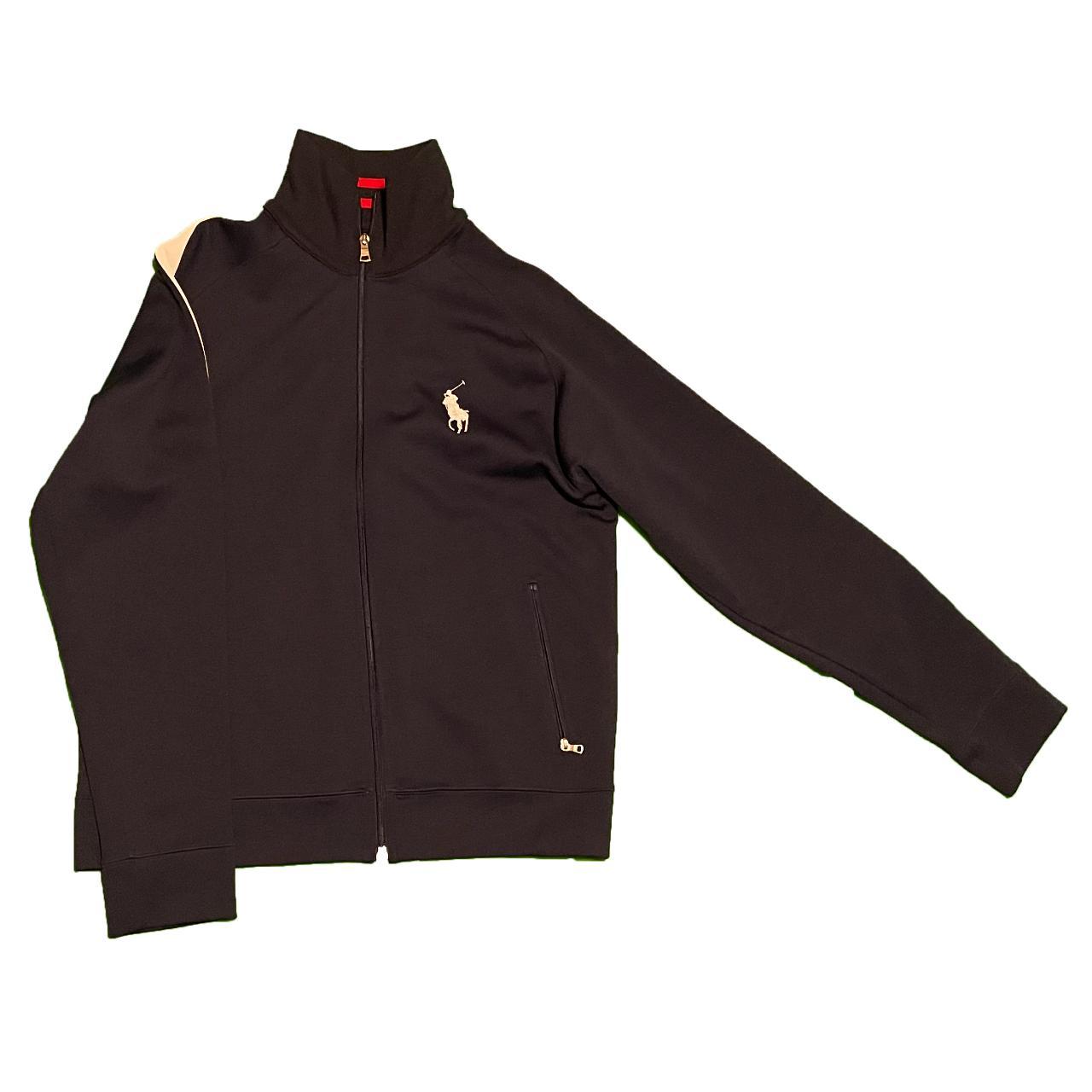 Polo Ralph Lauren Men's Navy and White Jacket Depop