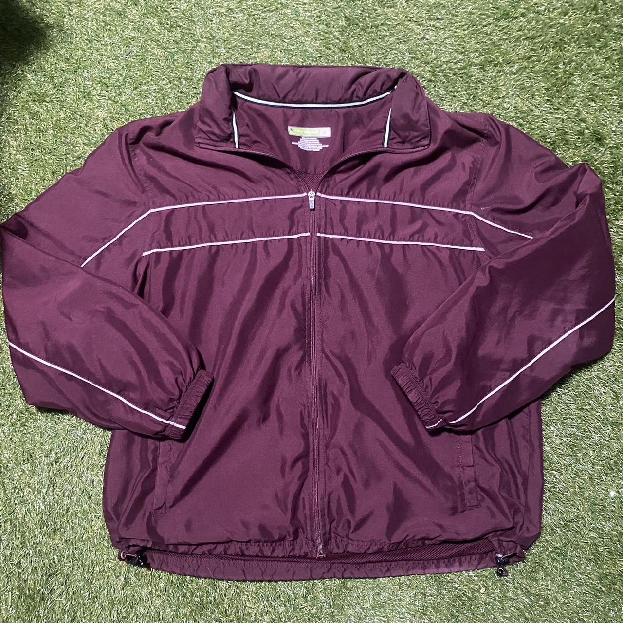 Pink maroon windbreaker best sale