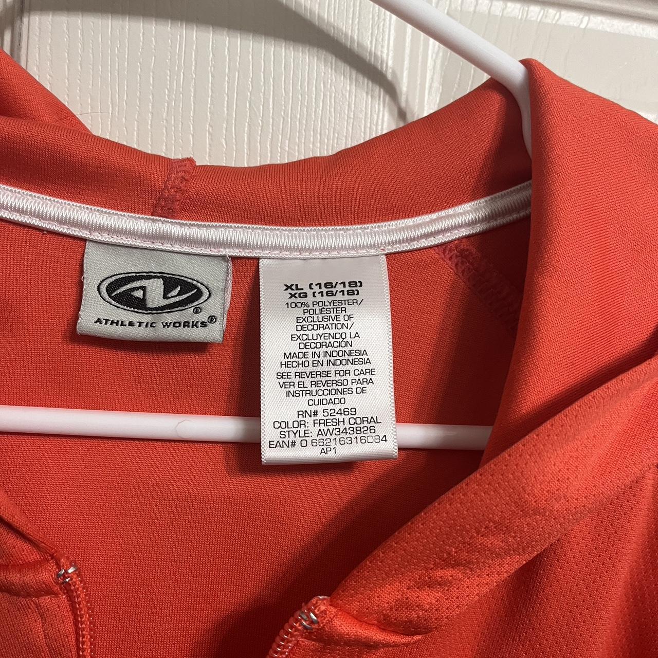 Bright red orange track jacket! Has a bit of paint... - Depop