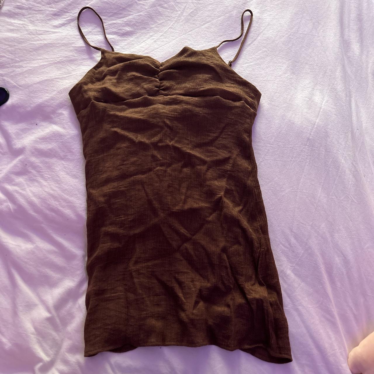 PacSun Women's Brown Dress (2)