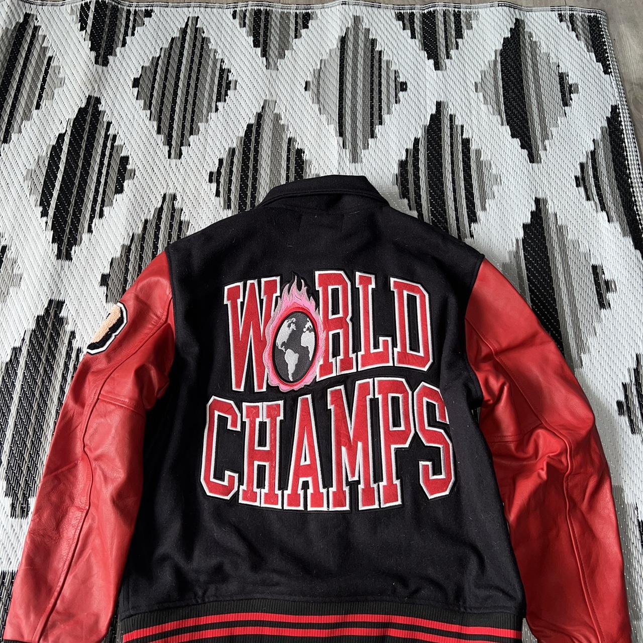 HommeFemmeLA World Champs Letterman Jacket Purple XL