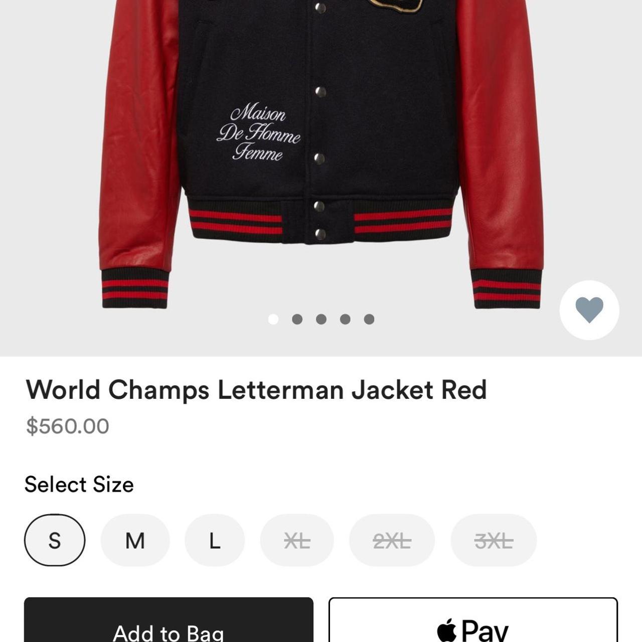 HommeFemmeLA World Champs Letterman Jacket Purple XL