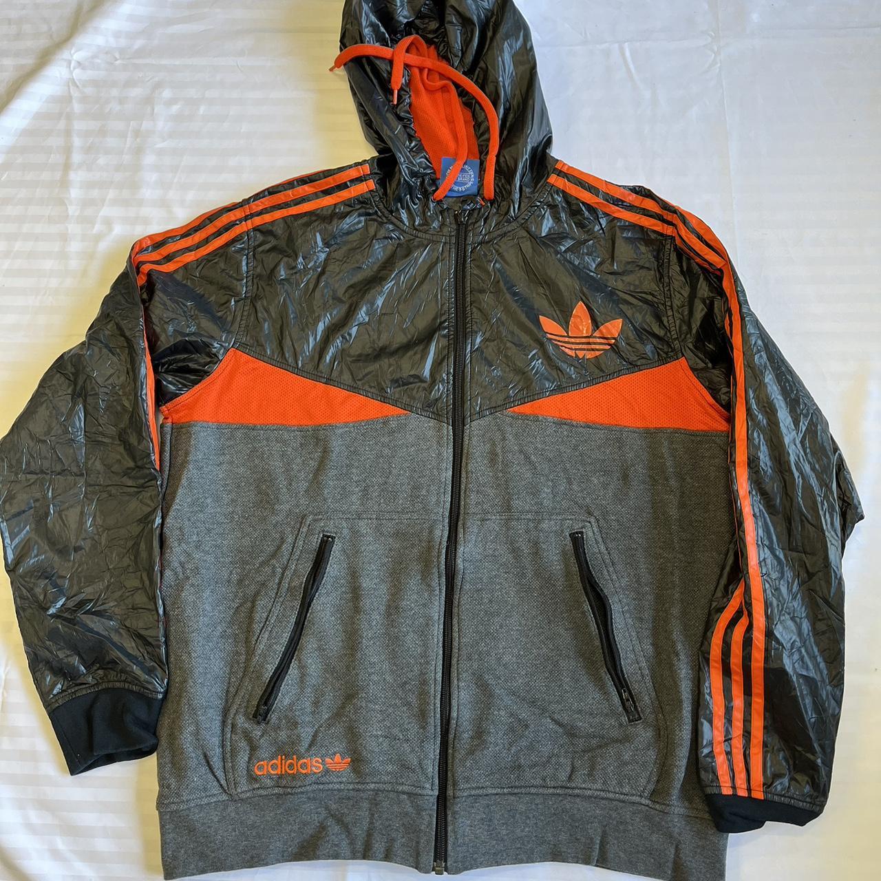 Adidas Thick Material Jacket Size Large 8/10... - Depop