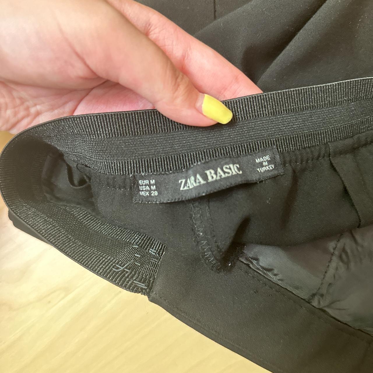 ZARA black formal pants women XS MEASUREMENTS IN - Depop