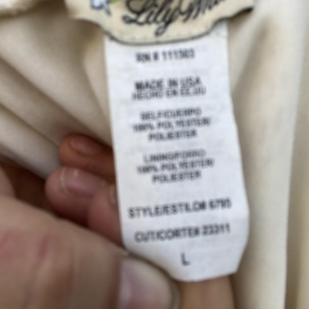 Vintage Women's Skirt - Cream/White - L – Vintage… - image 4