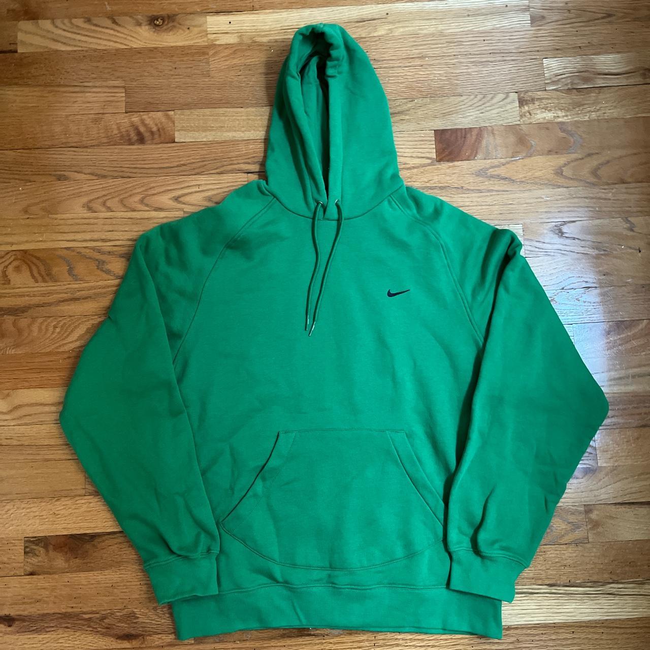 Vintage Y2K Lime Green Nike Hoodie (Large)! - Depop