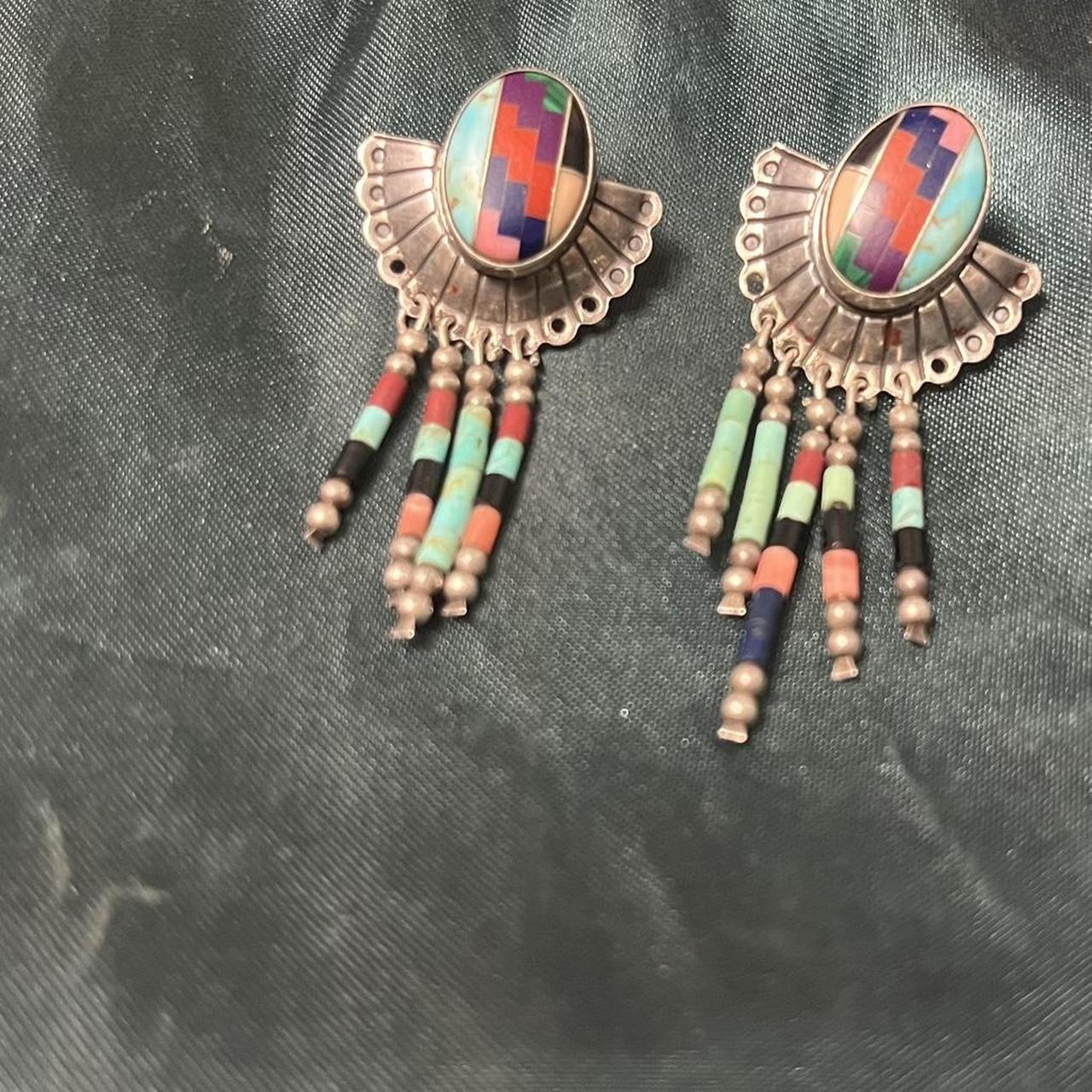 Native Women's Earrings - Multi – Native American… - image 1