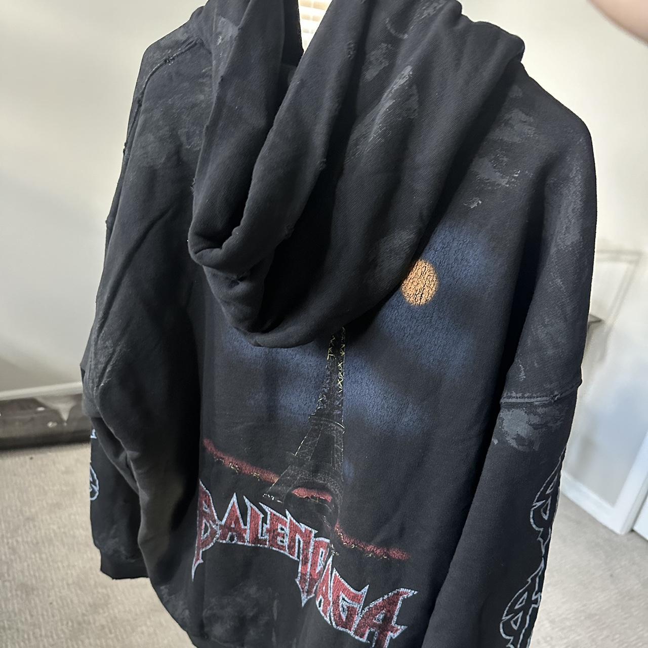 BALENCIAGA paris moon no pocket hoodie - トップス