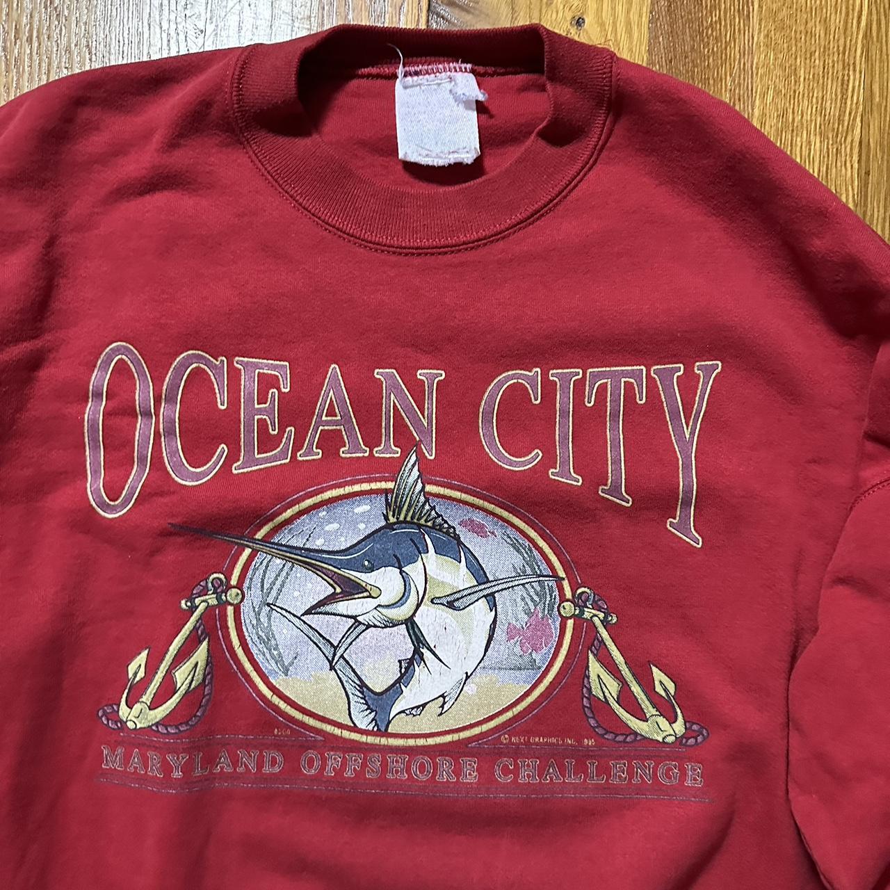 Vintage Russell Athletic Sweatshirt Fishing Size - Depop