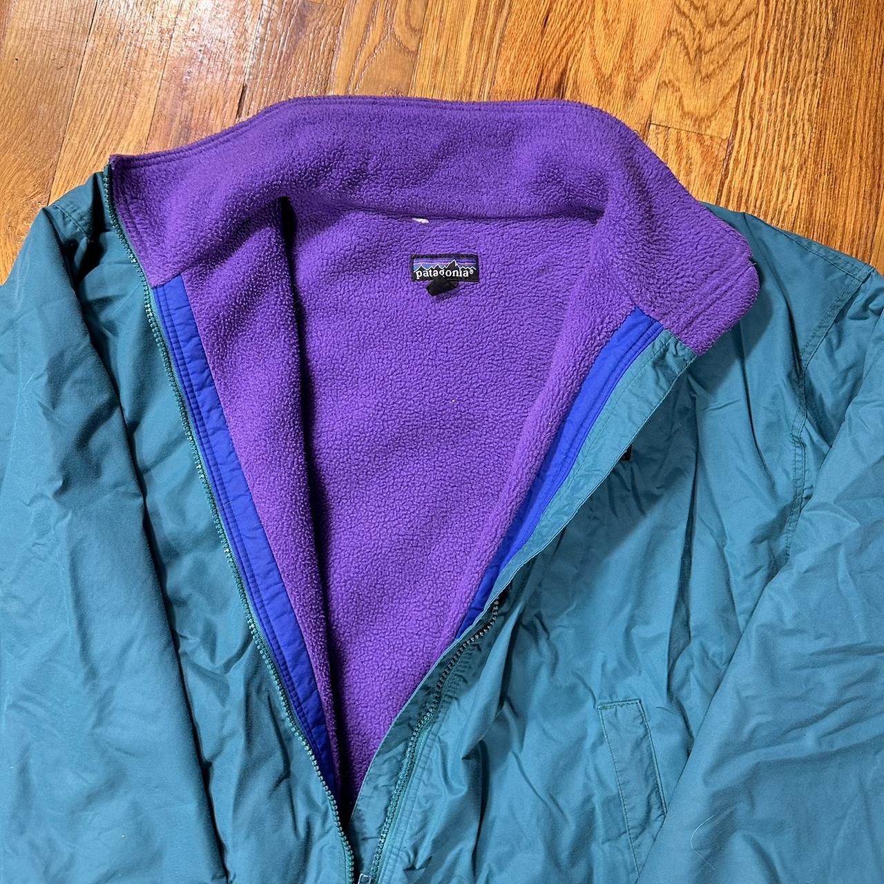 vintage patagonia synchilla fleece lined full zip...