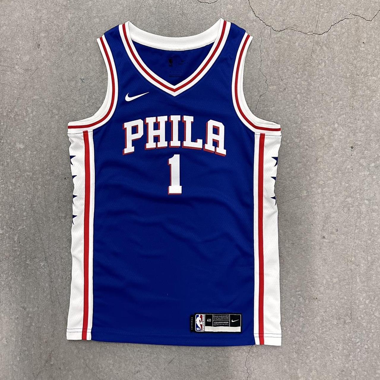 nike dri fit mens philadelphia 76ers james harden... - Depop