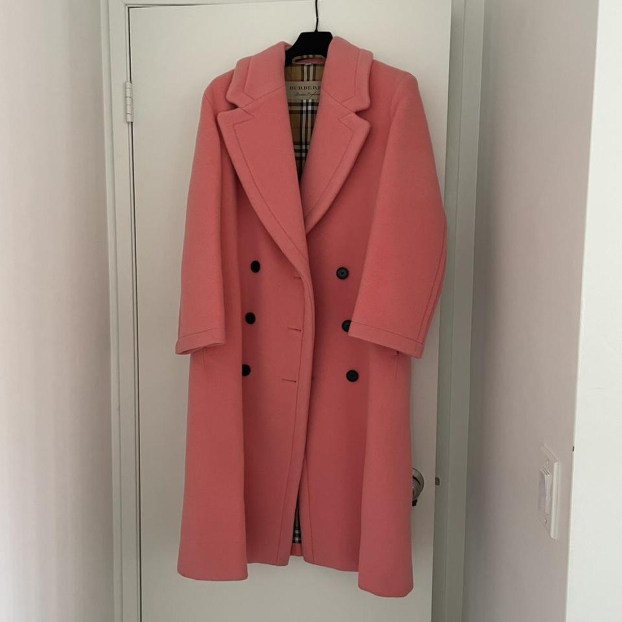 Burberry hotsell pink coat