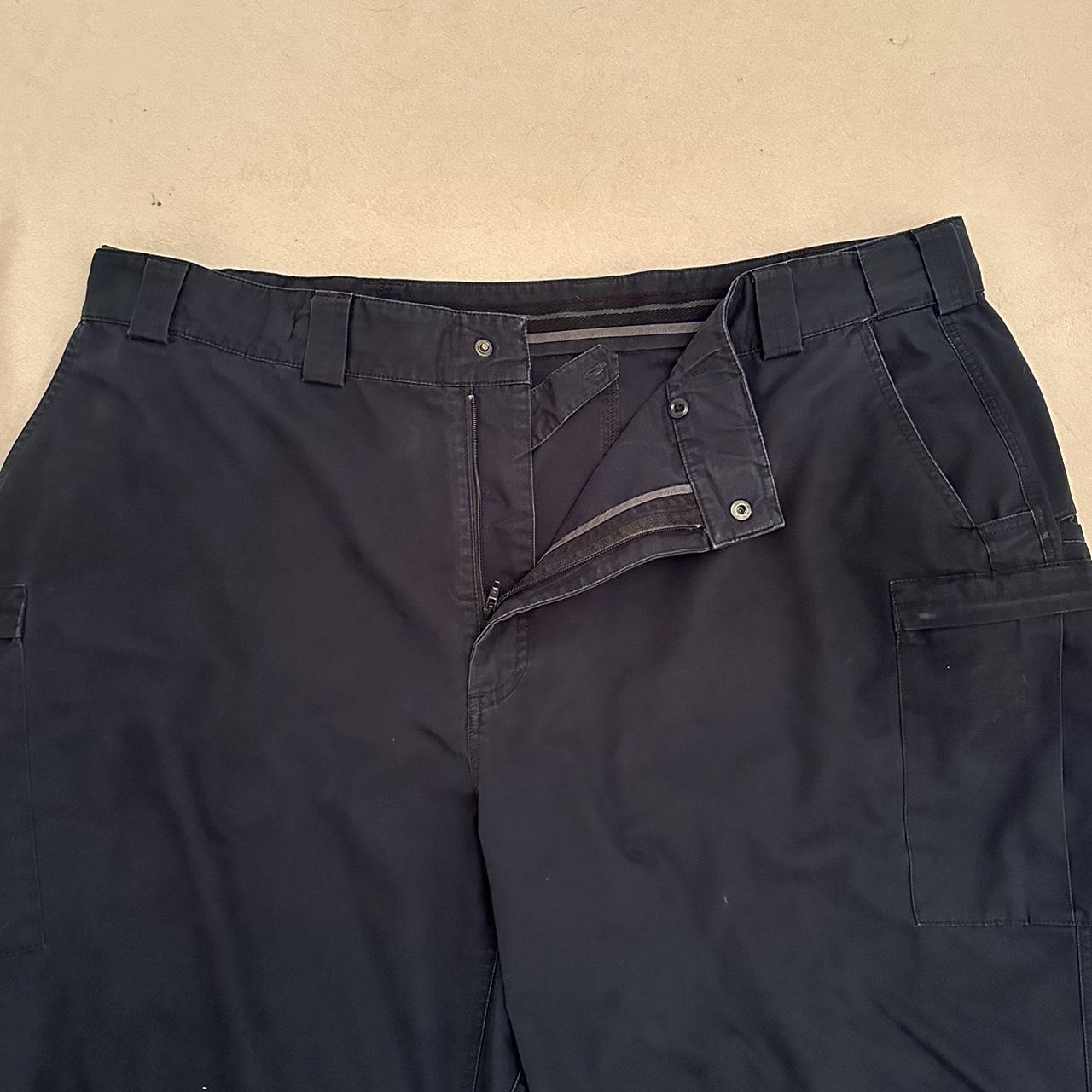 Blauer Dark Blue Cargo pants Condition ~ Small cut... - Depop