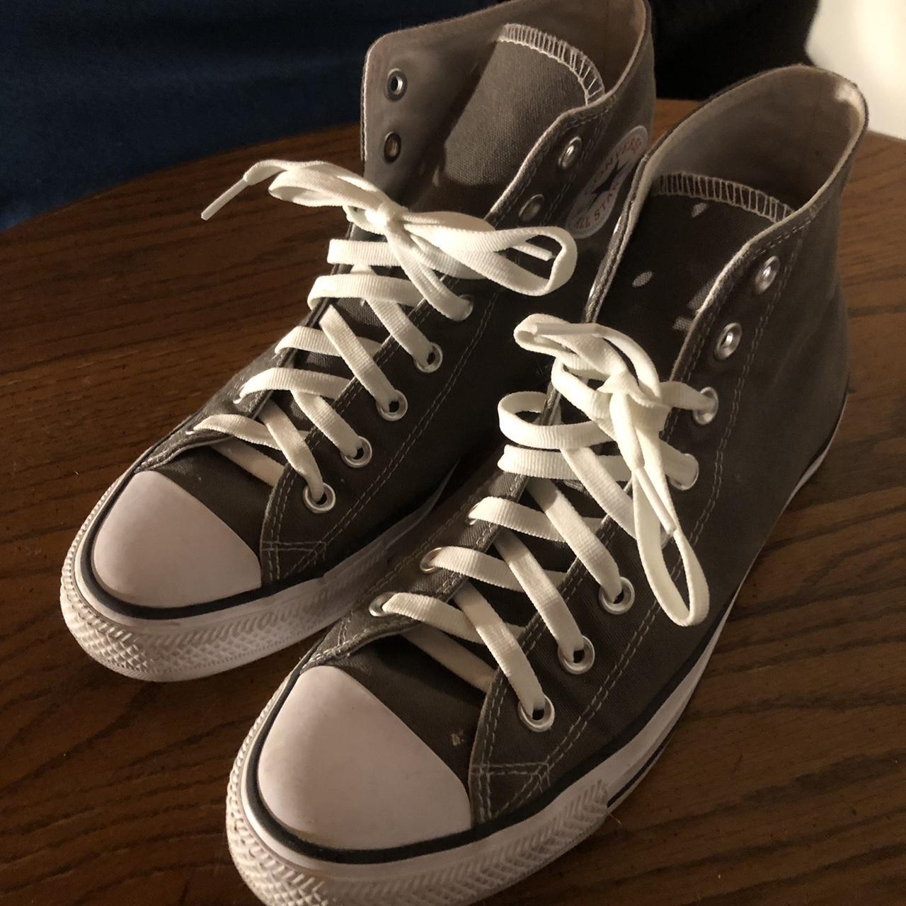 mens grey converse size 10