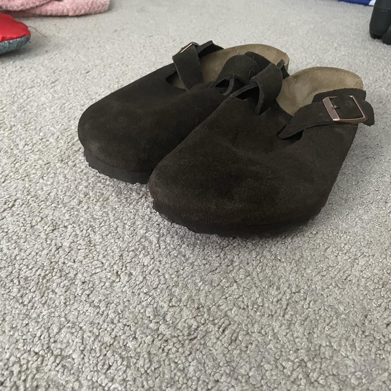 Birkenstock Boston Clogs in color “mocha” Size 6... - Depop