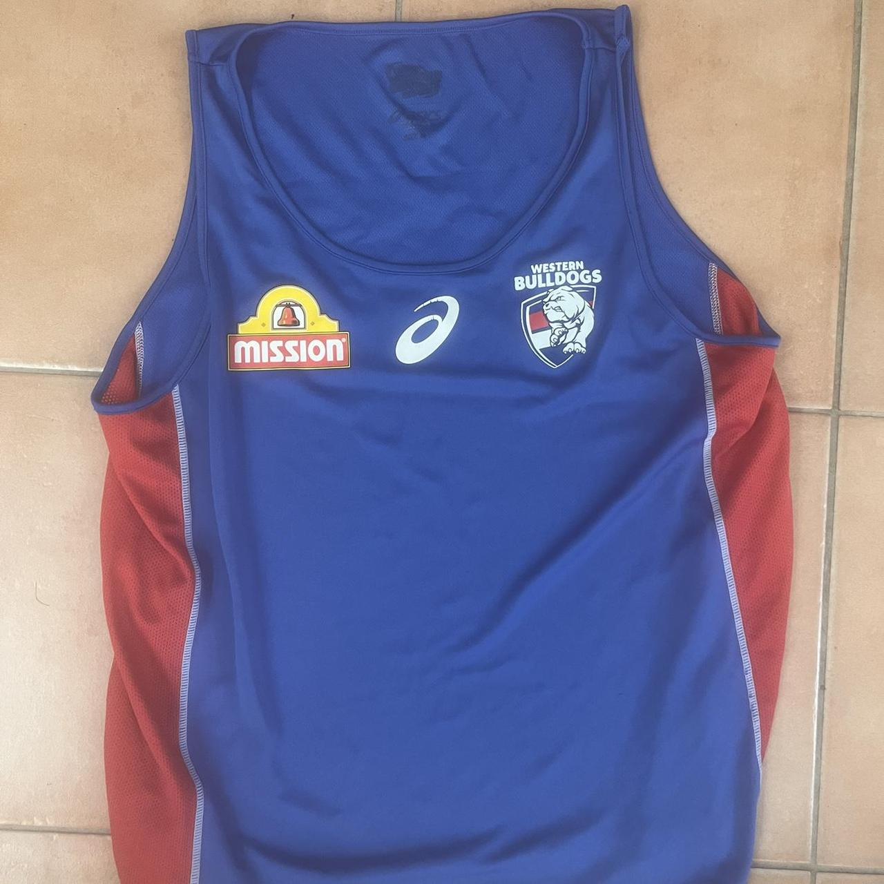 Authentic Western Bulldogs AFL training singlet - Depop