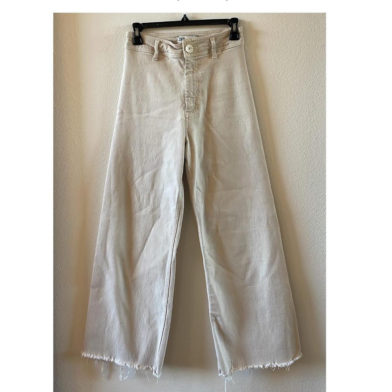 Zara Marine Straight Leg Pant Worn few times, in... - Depop