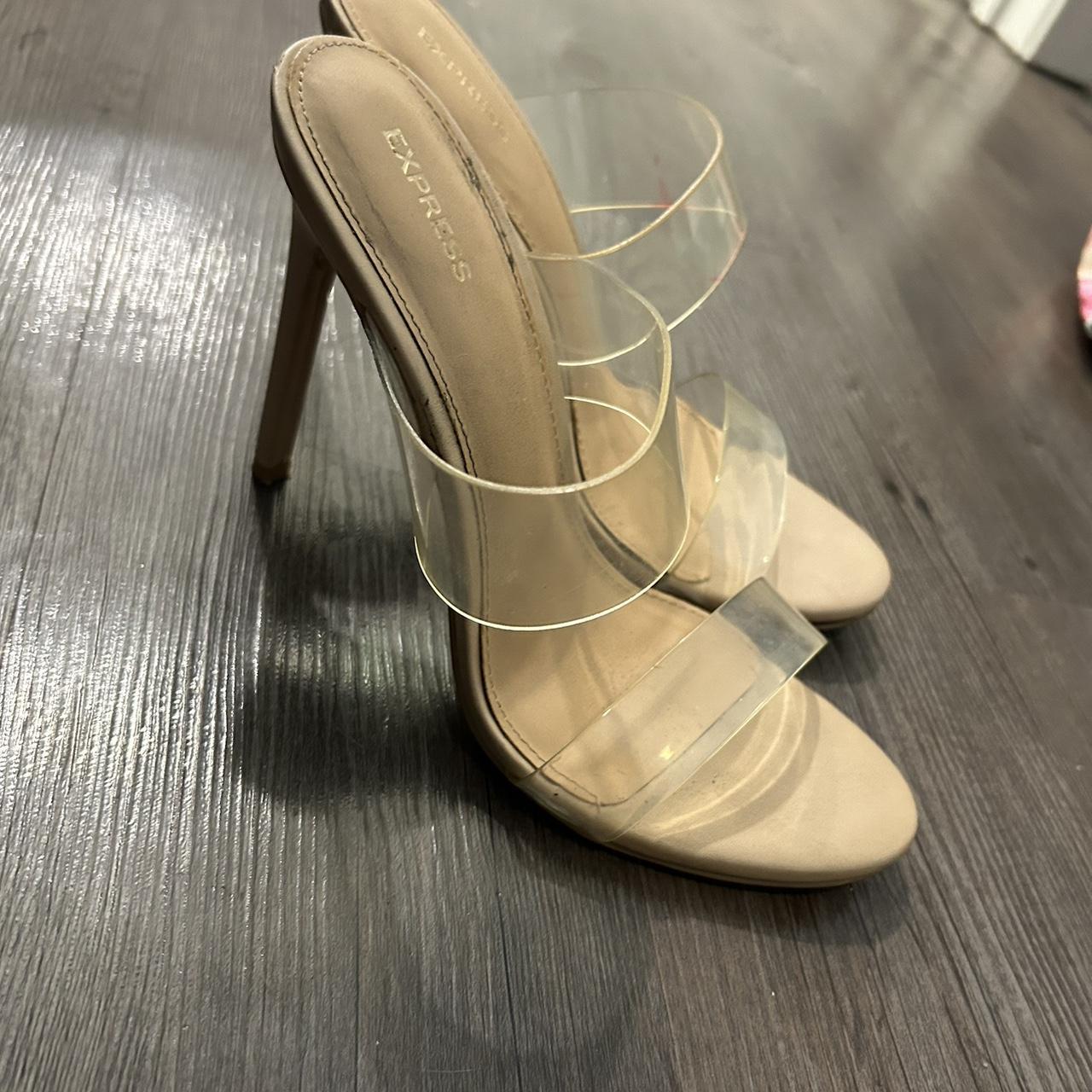 nude express heels size 9 Depop