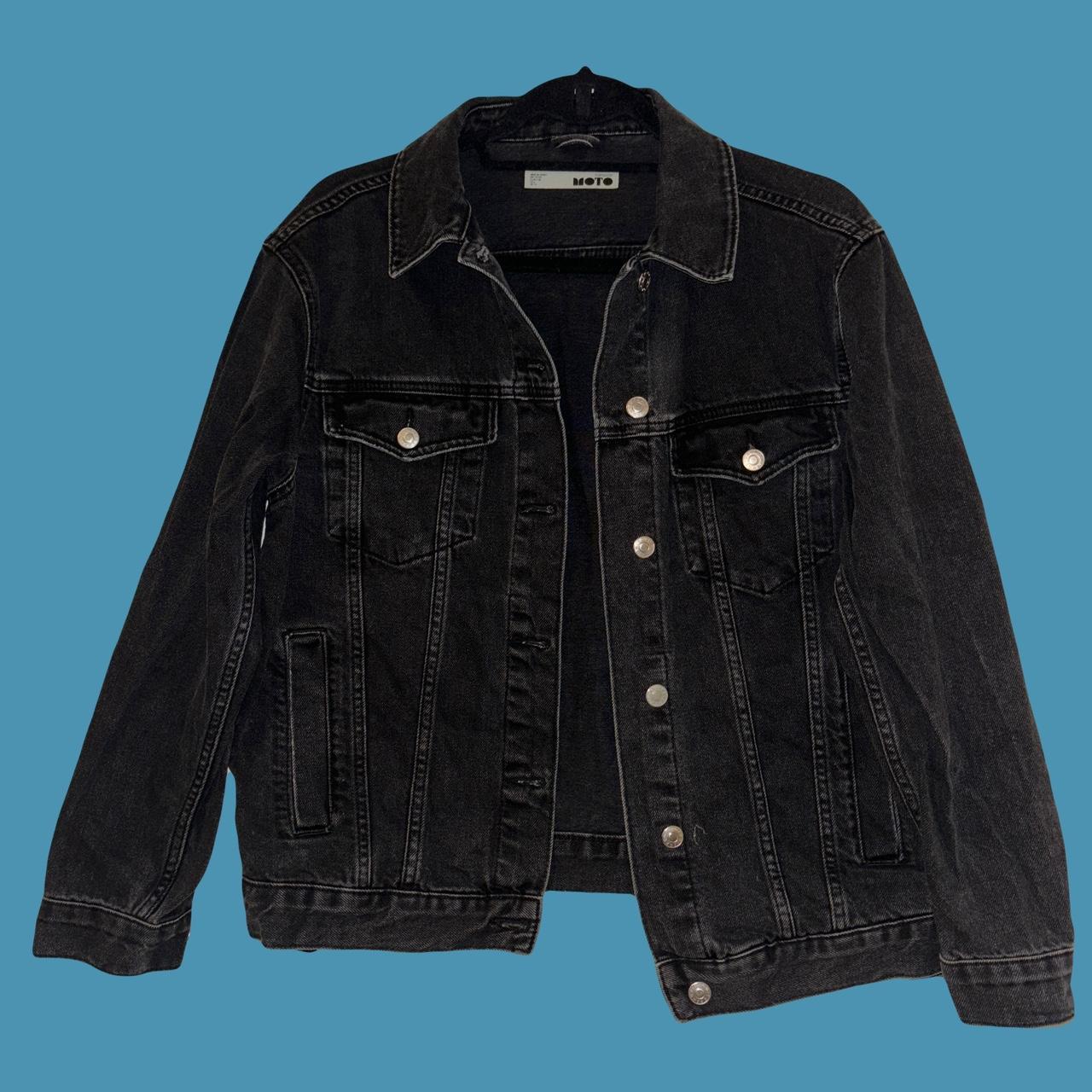 Black jean jacket topshop hotsell