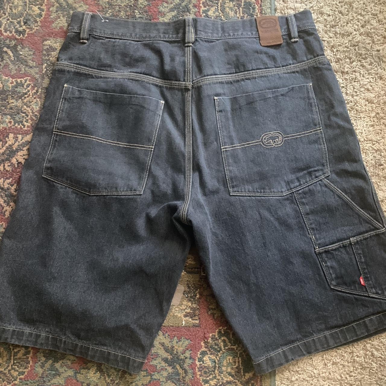 ECKO UNLTD JORTS. BLACK ECKO JORTS. SUPER RARE GREAT... - Depop